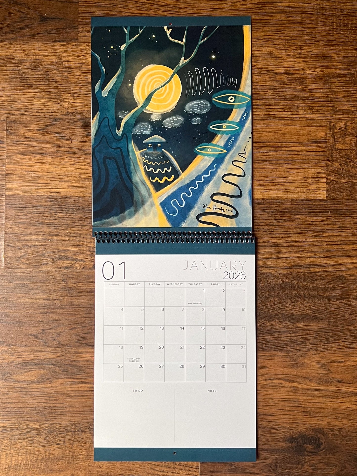 2026 Perforated Art Calendar | Calendar | All Around Artsy Fashion