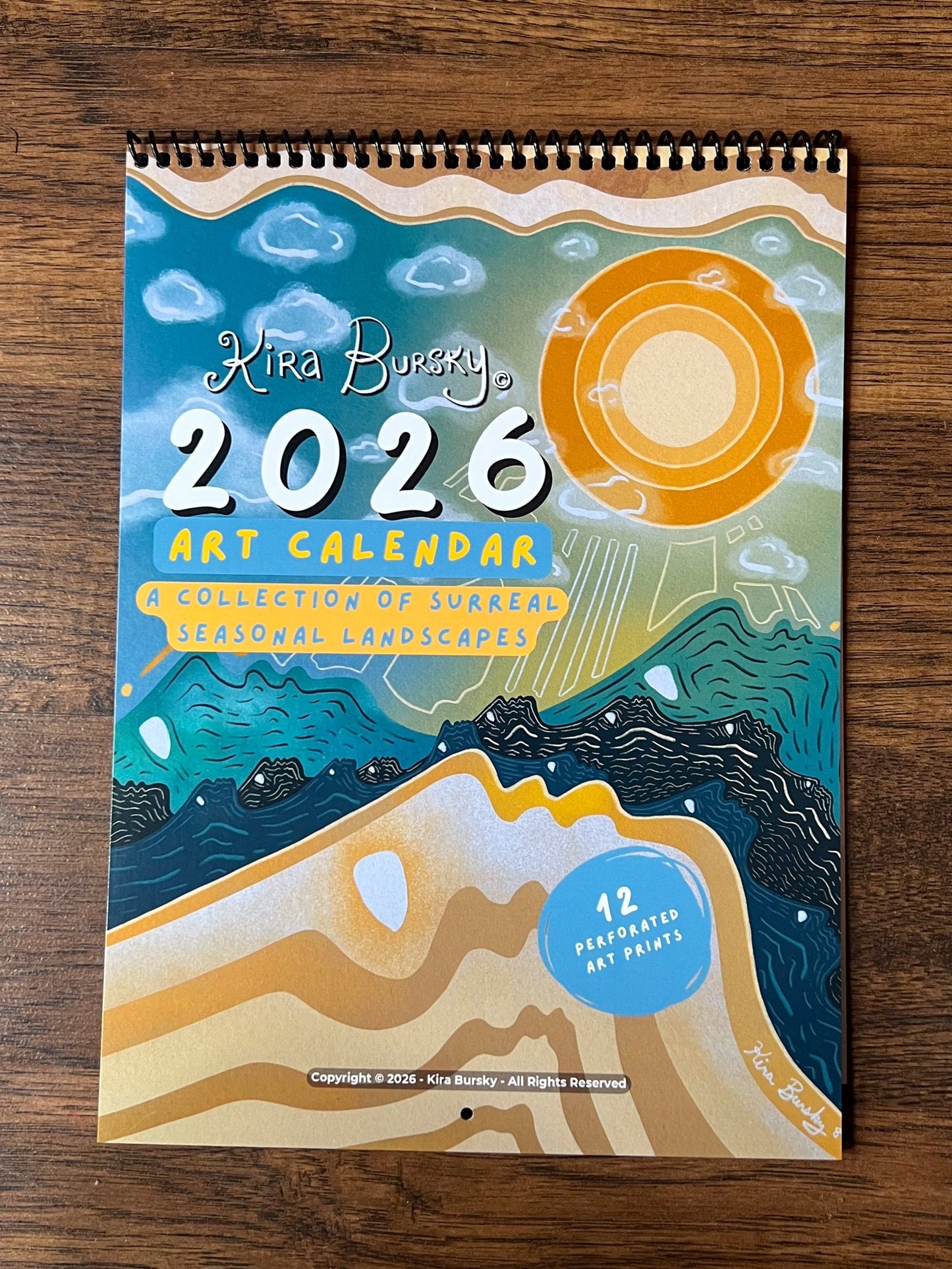 2026 Perforated Art Calendar | Calendar | All Around Artsy Fashion