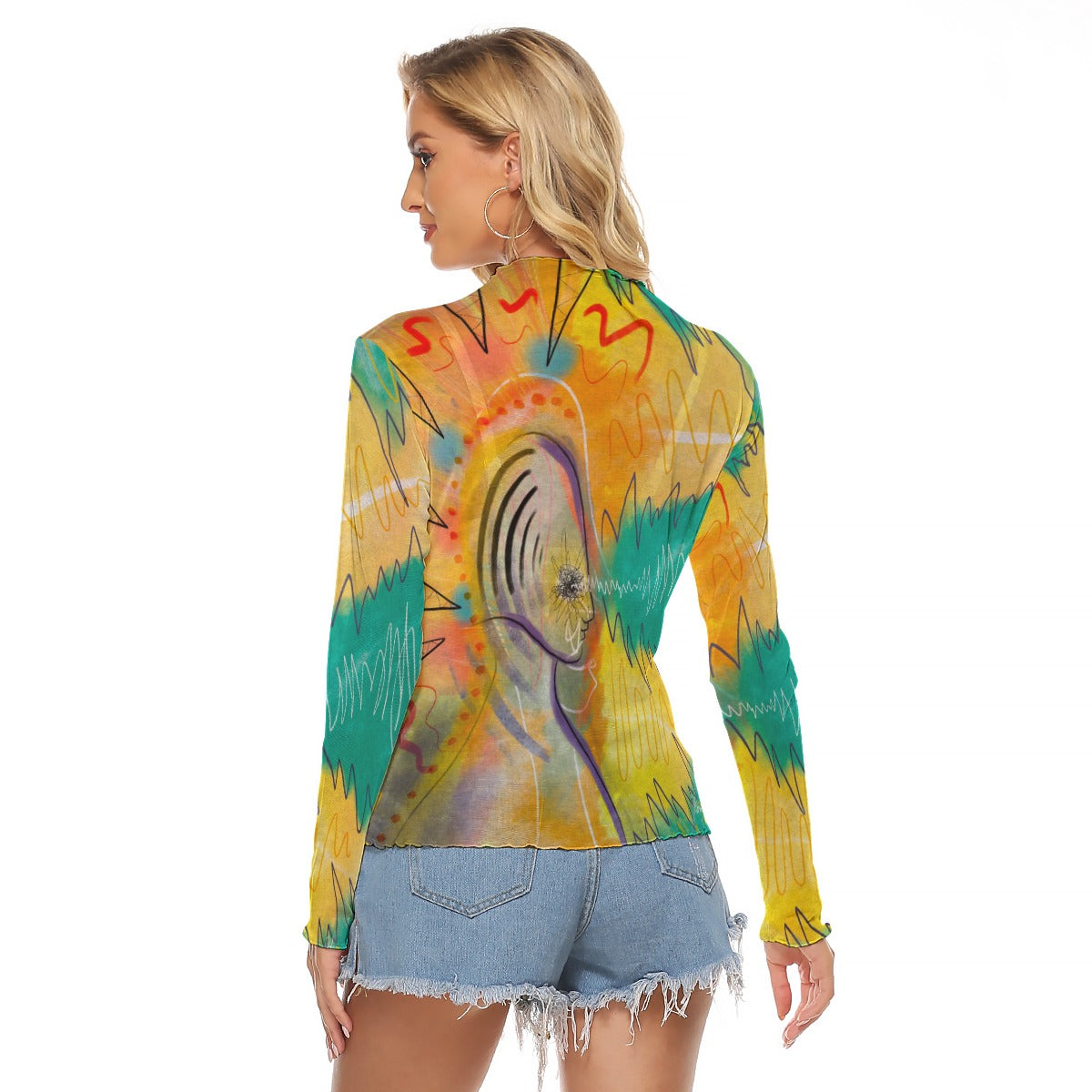 "Transfixing" Mesh Shirt