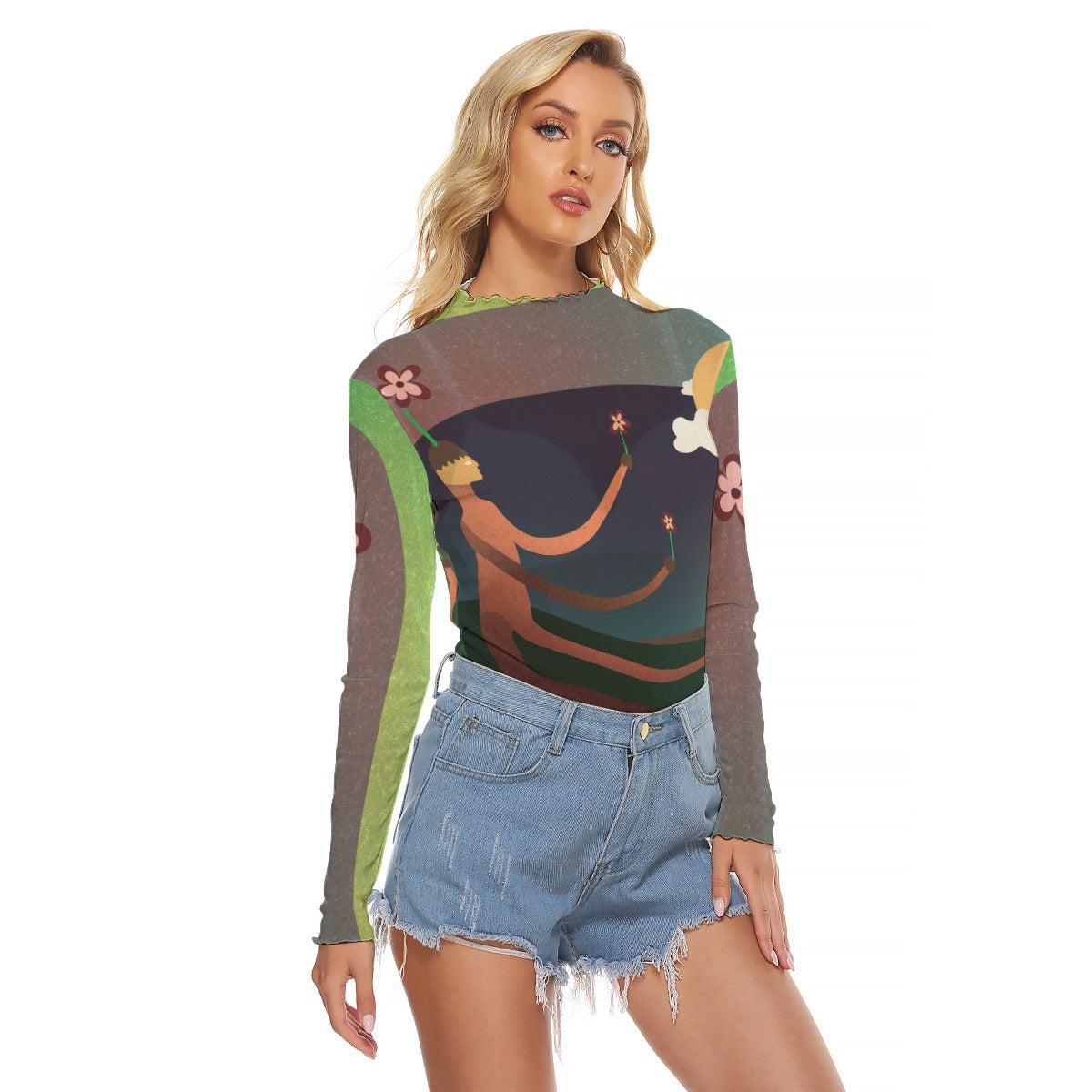 "Well Rooted" Mesh Shirt