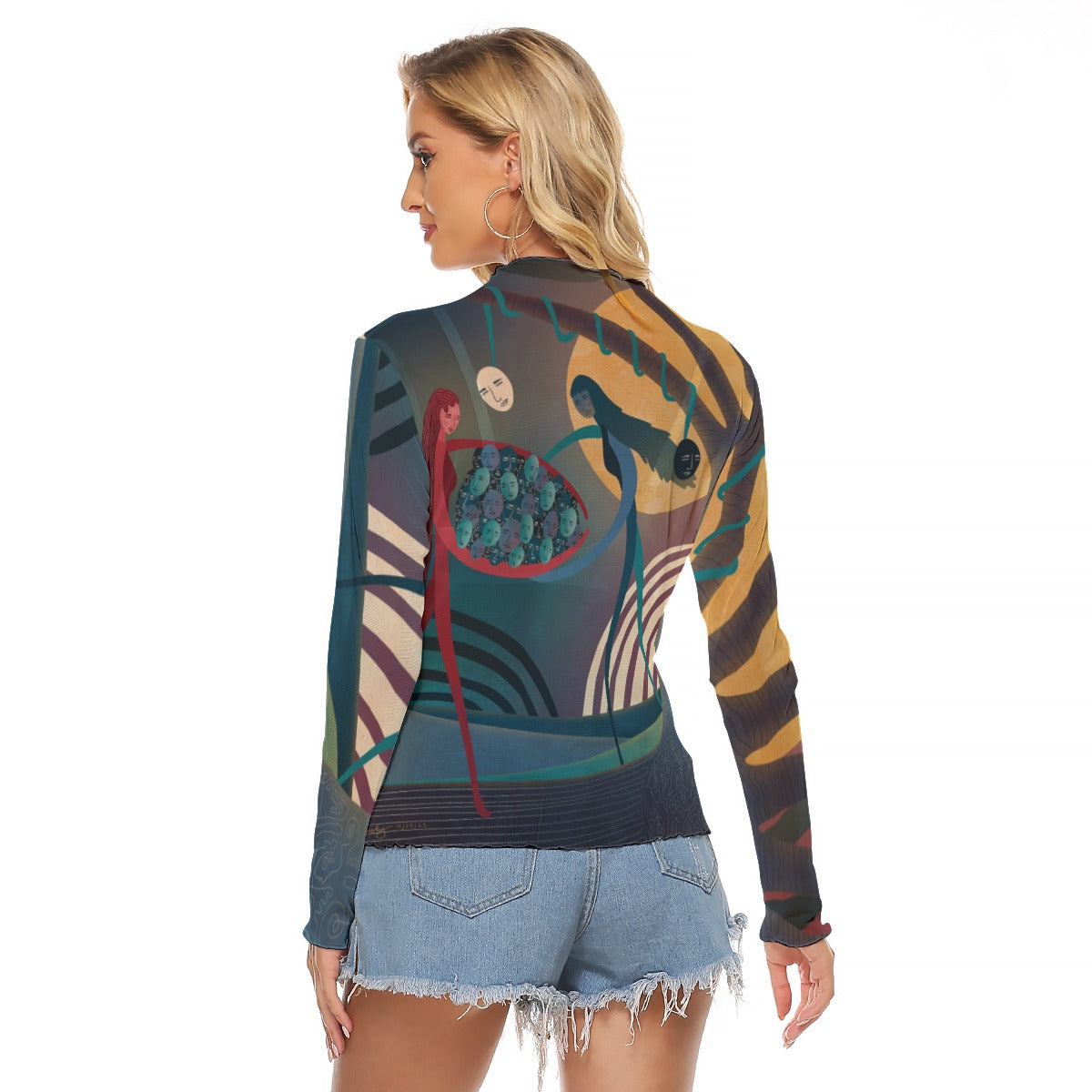 "Mask Memoriam" Mesh Shirt