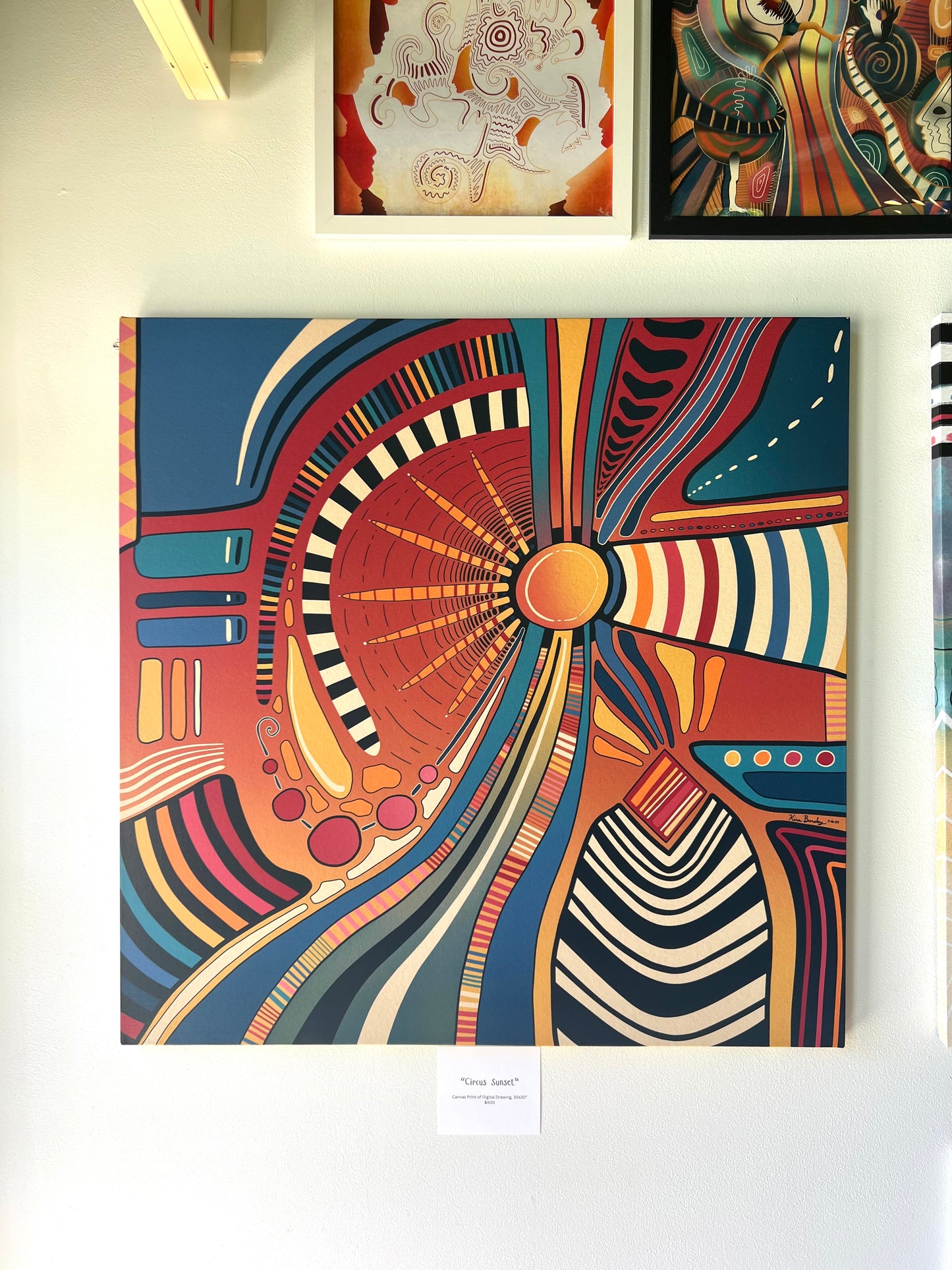 Canvas Art Print: "Circus Sunset"