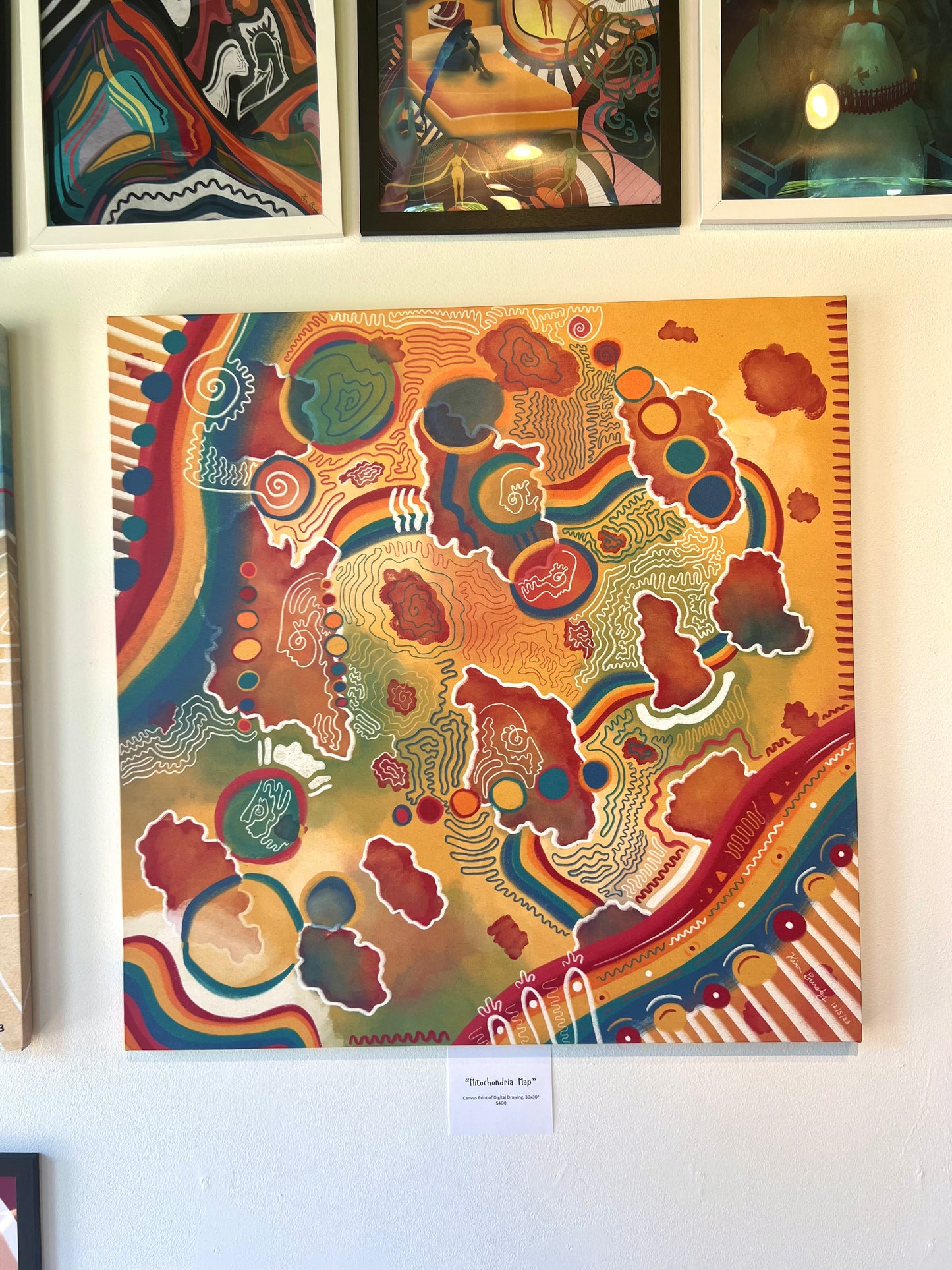 Canvas Art Print: "Mitochondria Map"