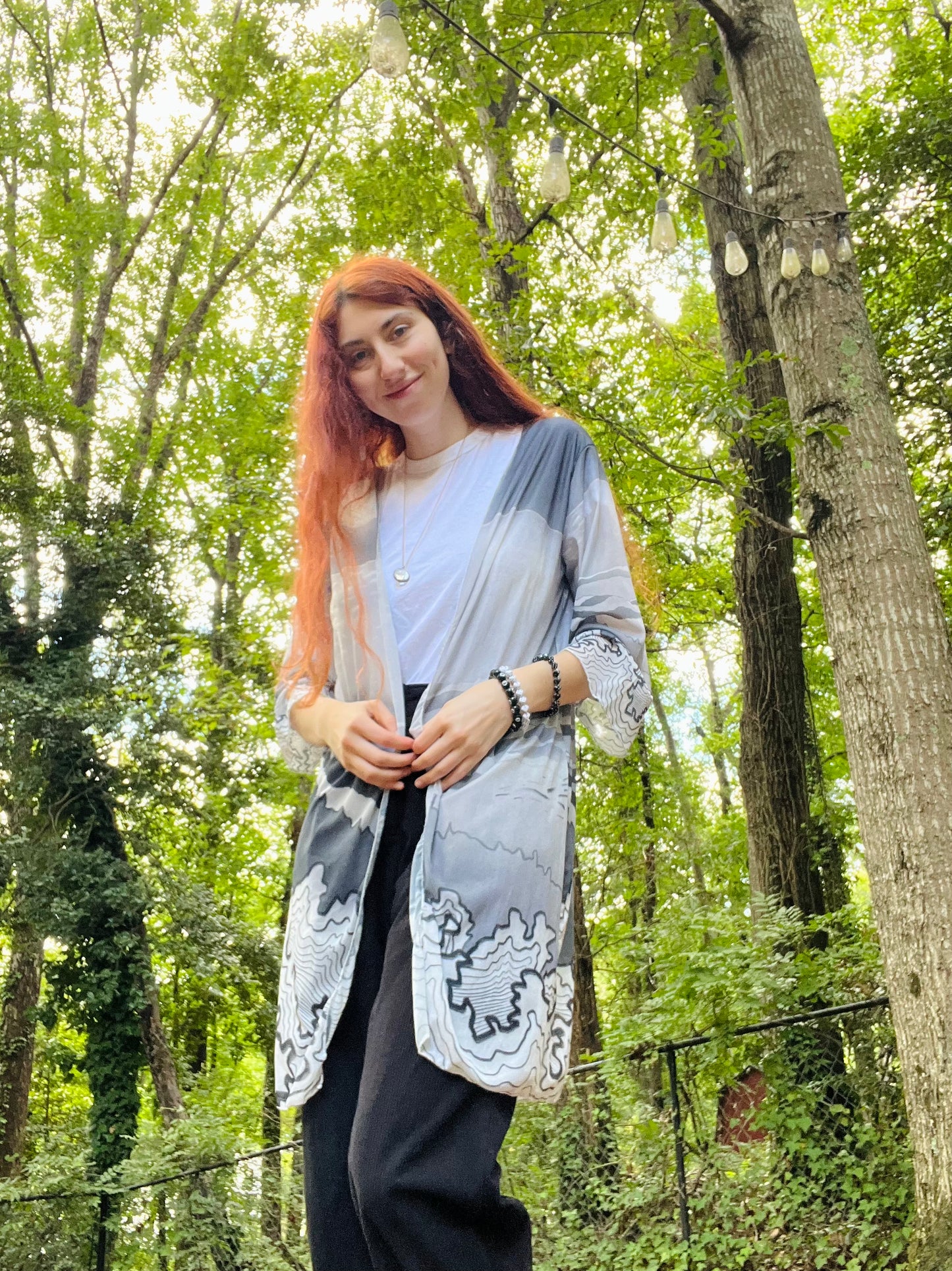 "The Blue Ridge" Mesh Cardigan