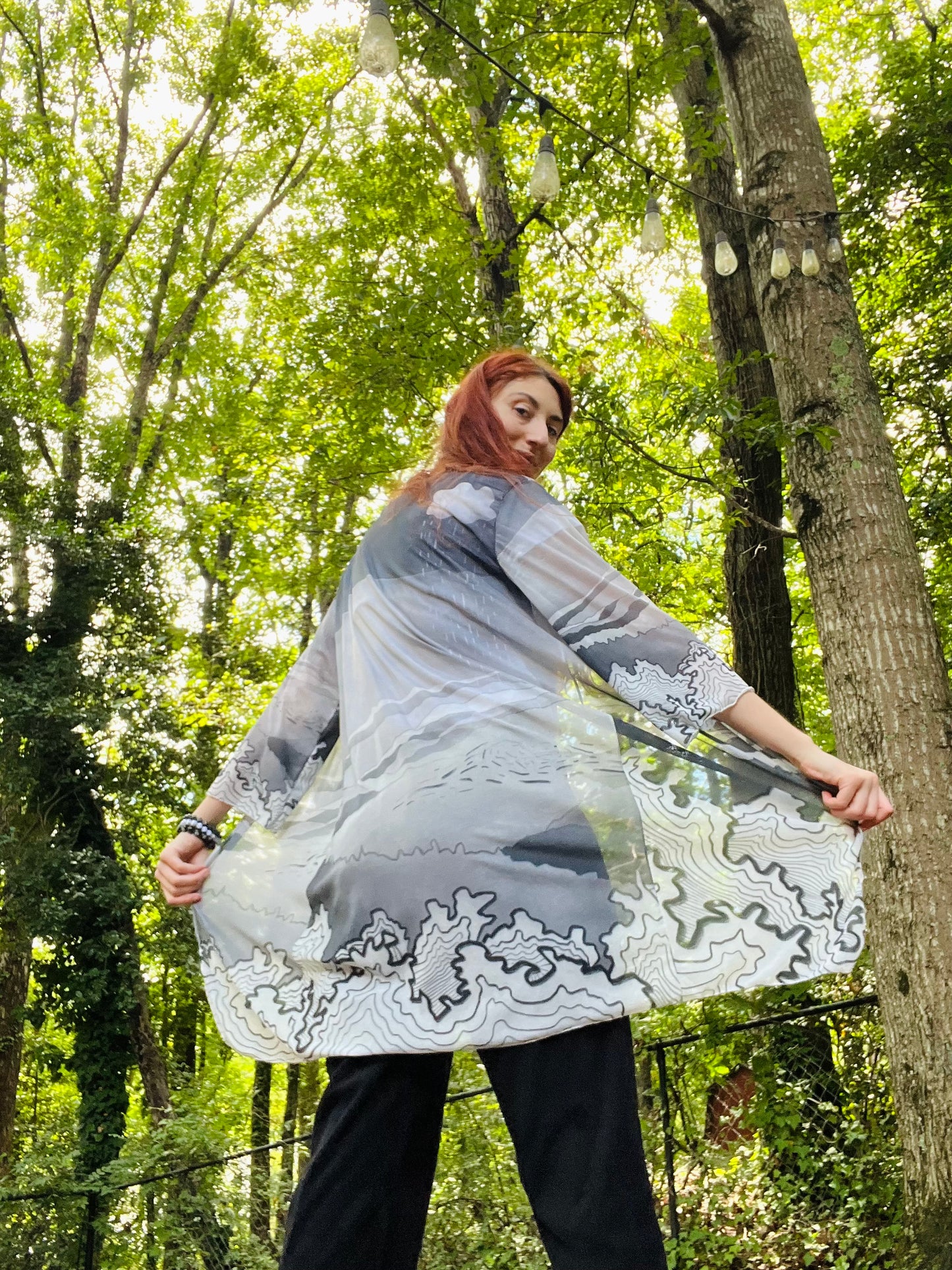 "The Blue Ridge" Mesh Cardigan