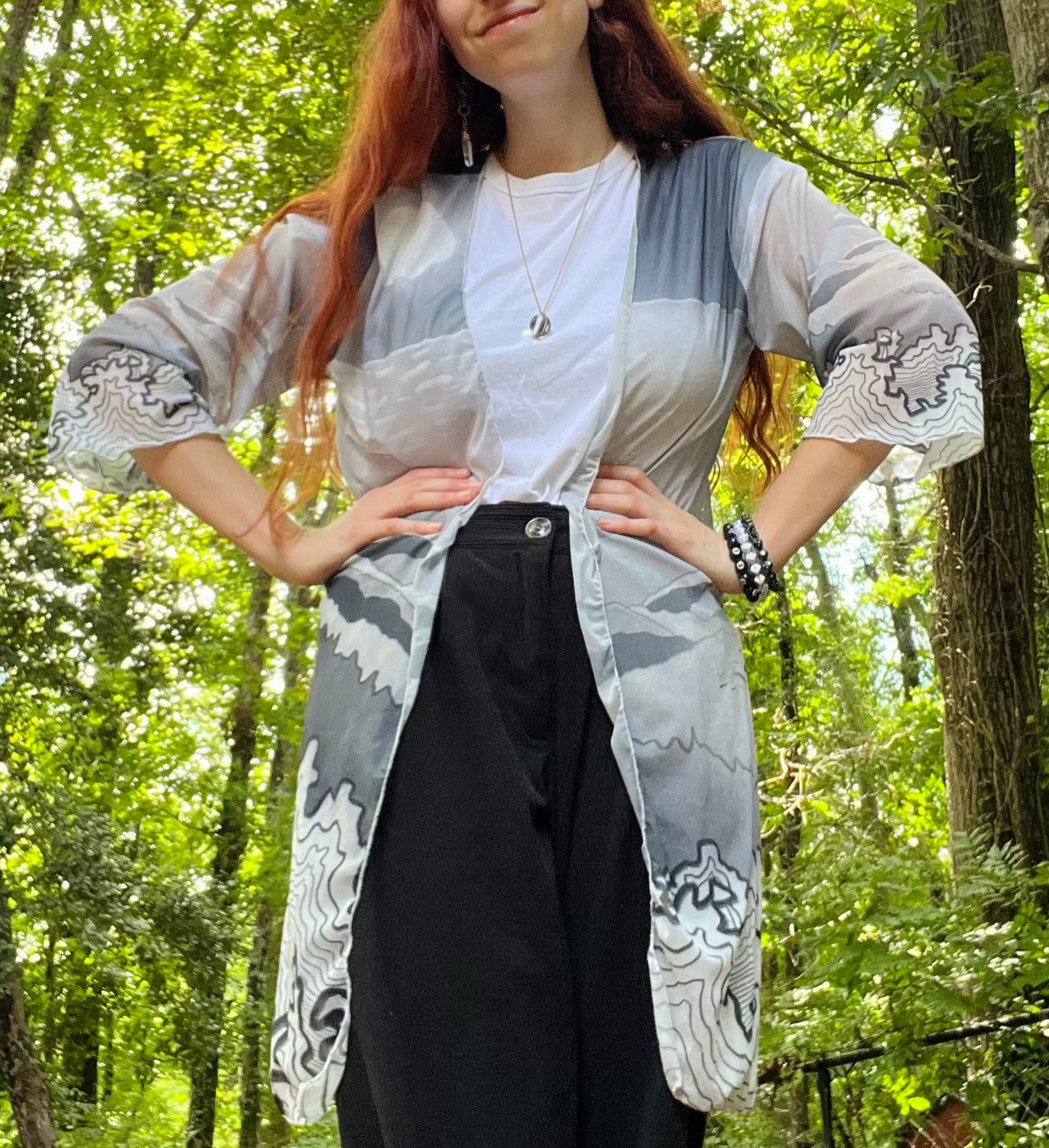 "The Blue Ridge" Mesh Cardigan
