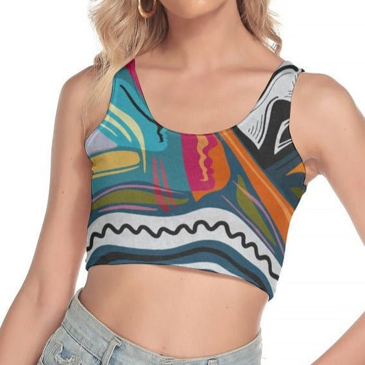 "Artsy Joyride" Crop Top | Shirts & Tops | All Around Artsy Fashion