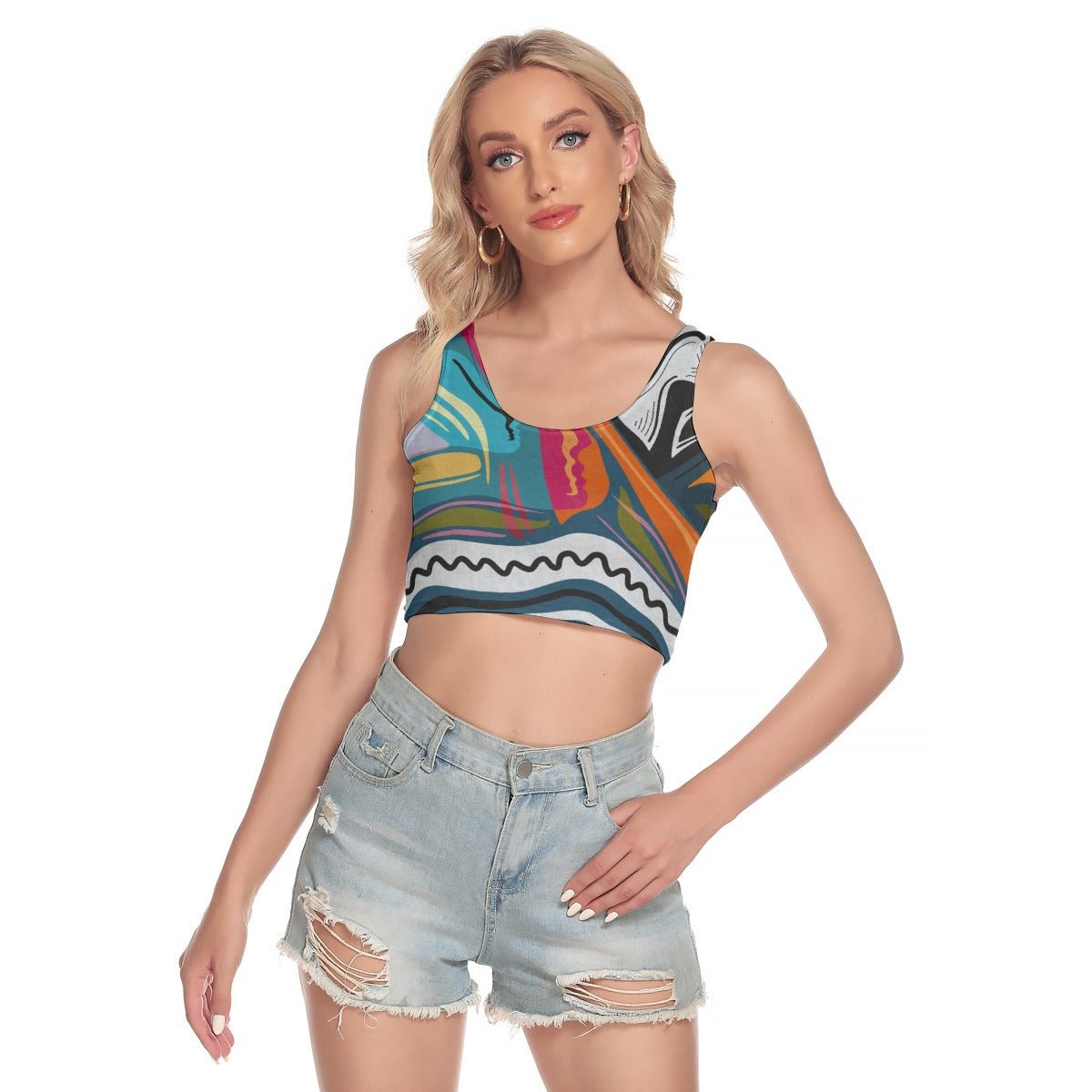 "Artsy Joyride" Crop Top | Shirts & Tops | All Around Artsy Fashion