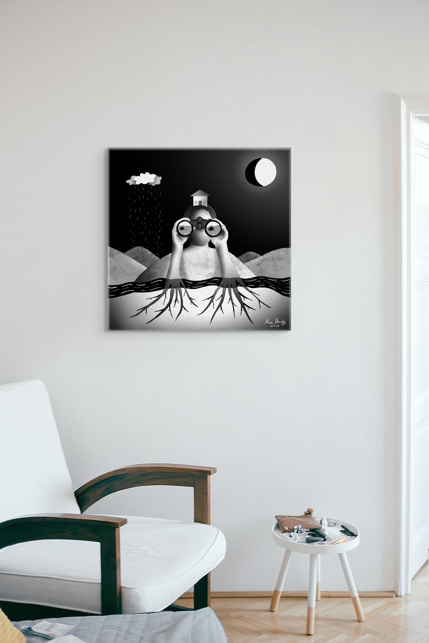"Binoculars" - Signed Art Print | Art Print | All Around Artsy Fashion