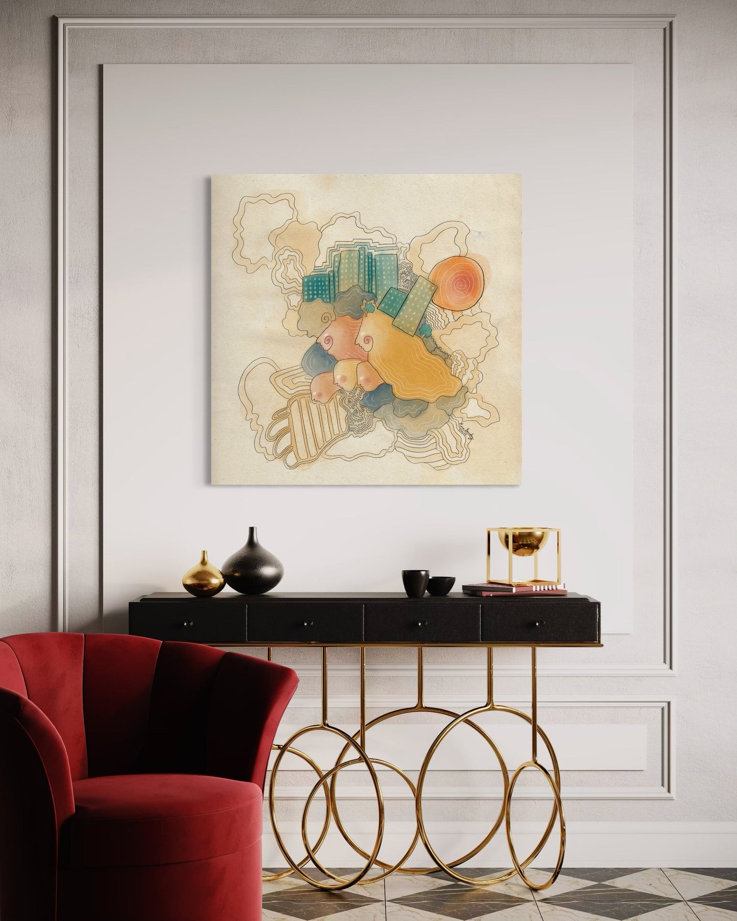 Canvas Art Print: "As Above, So Below" | Art Print | All Around Artsy Fashion