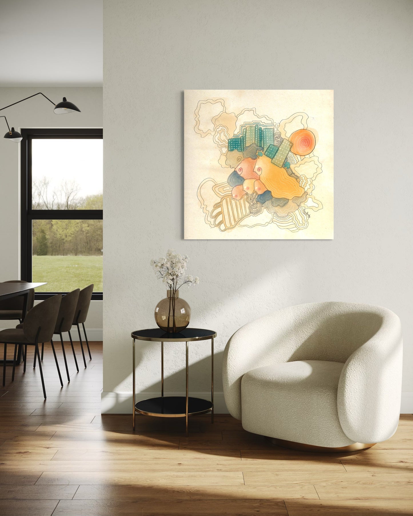 Canvas Art Print: "As Above, So Below" | Art Print | All Around Artsy Fashion