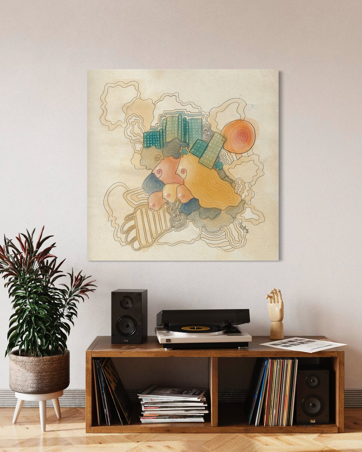 Canvas Art Print: "As Above, So Below" | Art Print | All Around Artsy Fashion