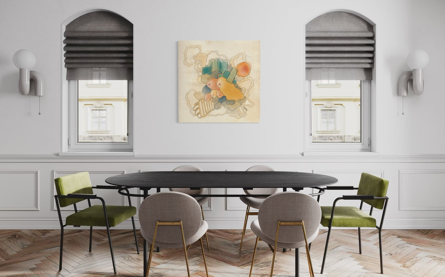 Canvas Art Print: "As Above, So Below" | Art Print | All Around Artsy Fashion