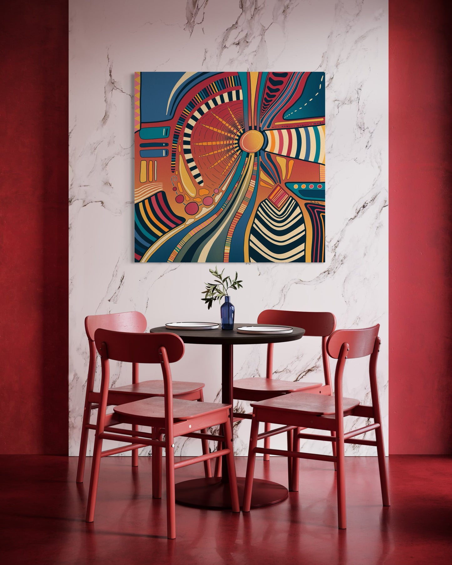 Canvas Art Print: "Circus Sunset" | Art Print | All Around Artsy Fashion