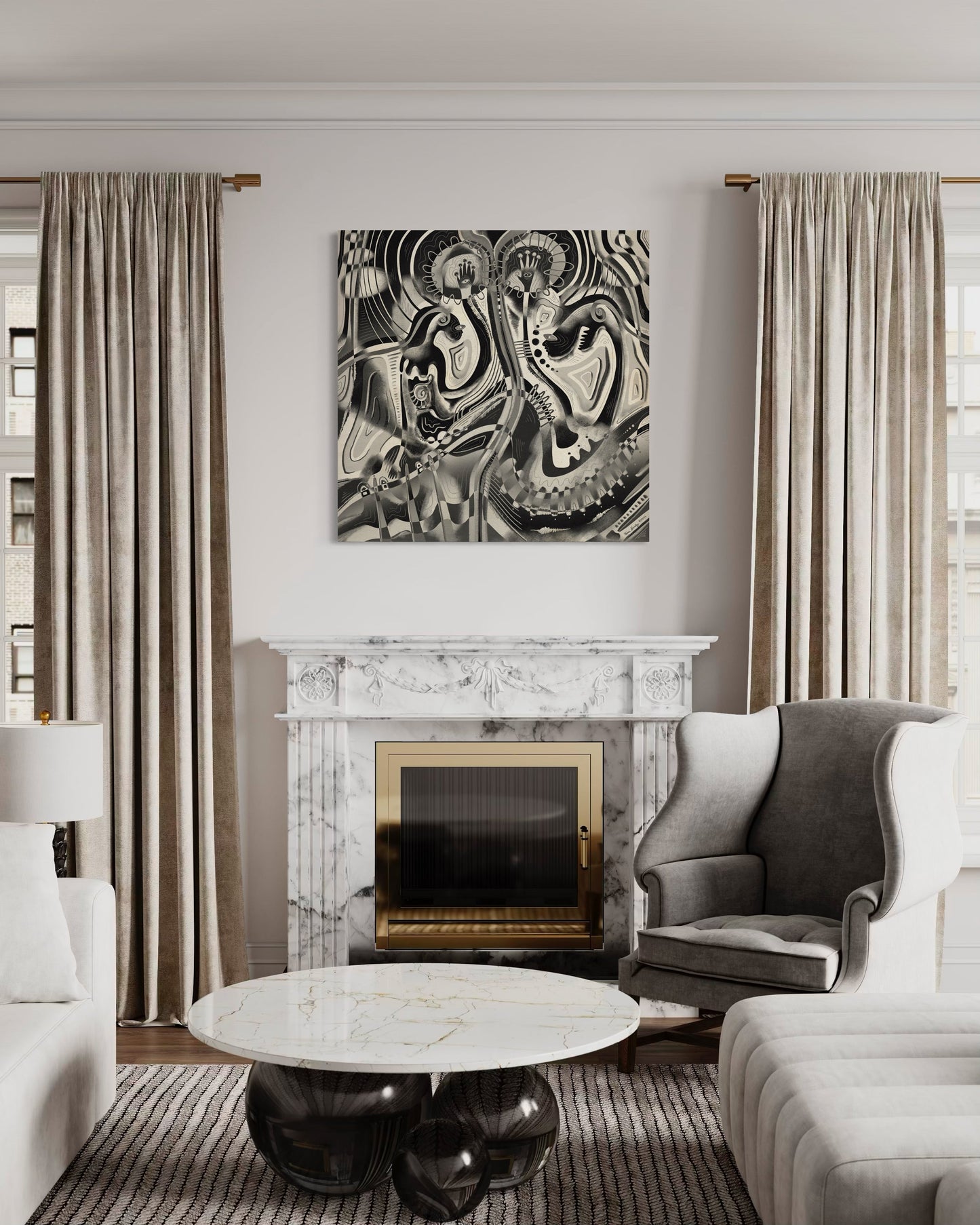Canvas Art Print: "Emotion Erosion" | Art Print | All Around Artsy Fashion