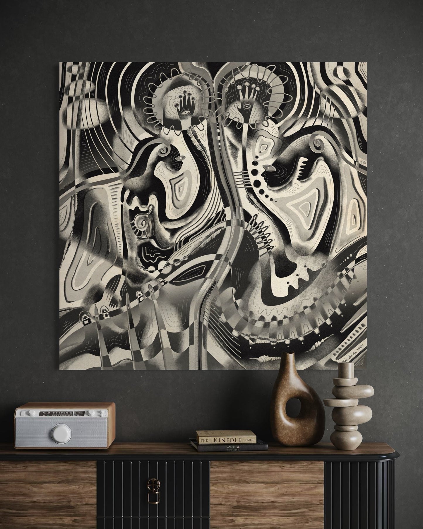 Canvas Art Print: "Emotion Erosion" | Art Print | All Around Artsy Fashion