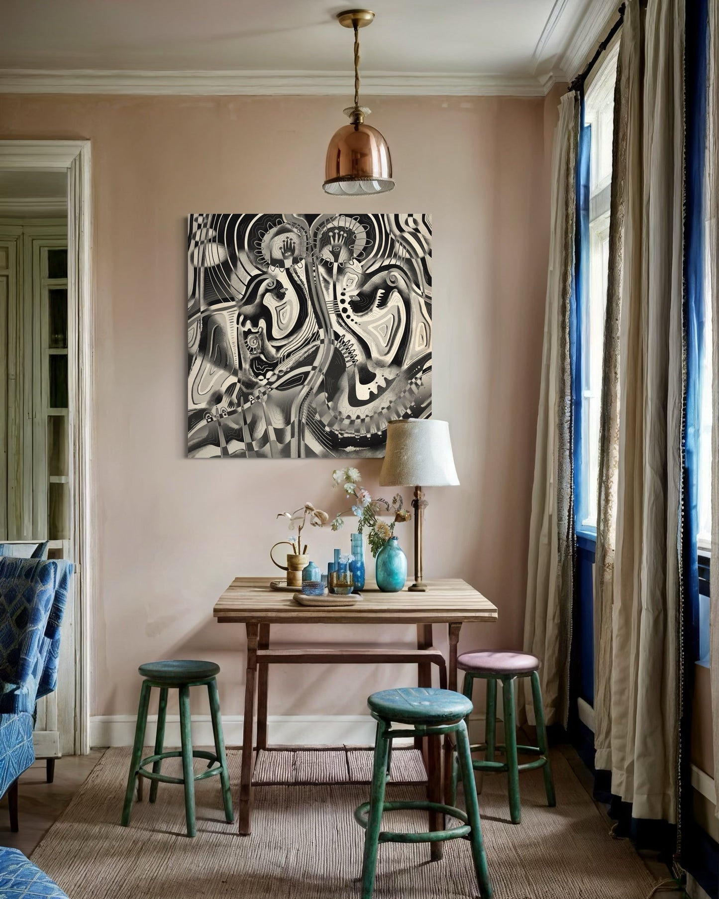 Canvas Art Print: "Emotion Erosion" | Art Print | All Around Artsy Fashion