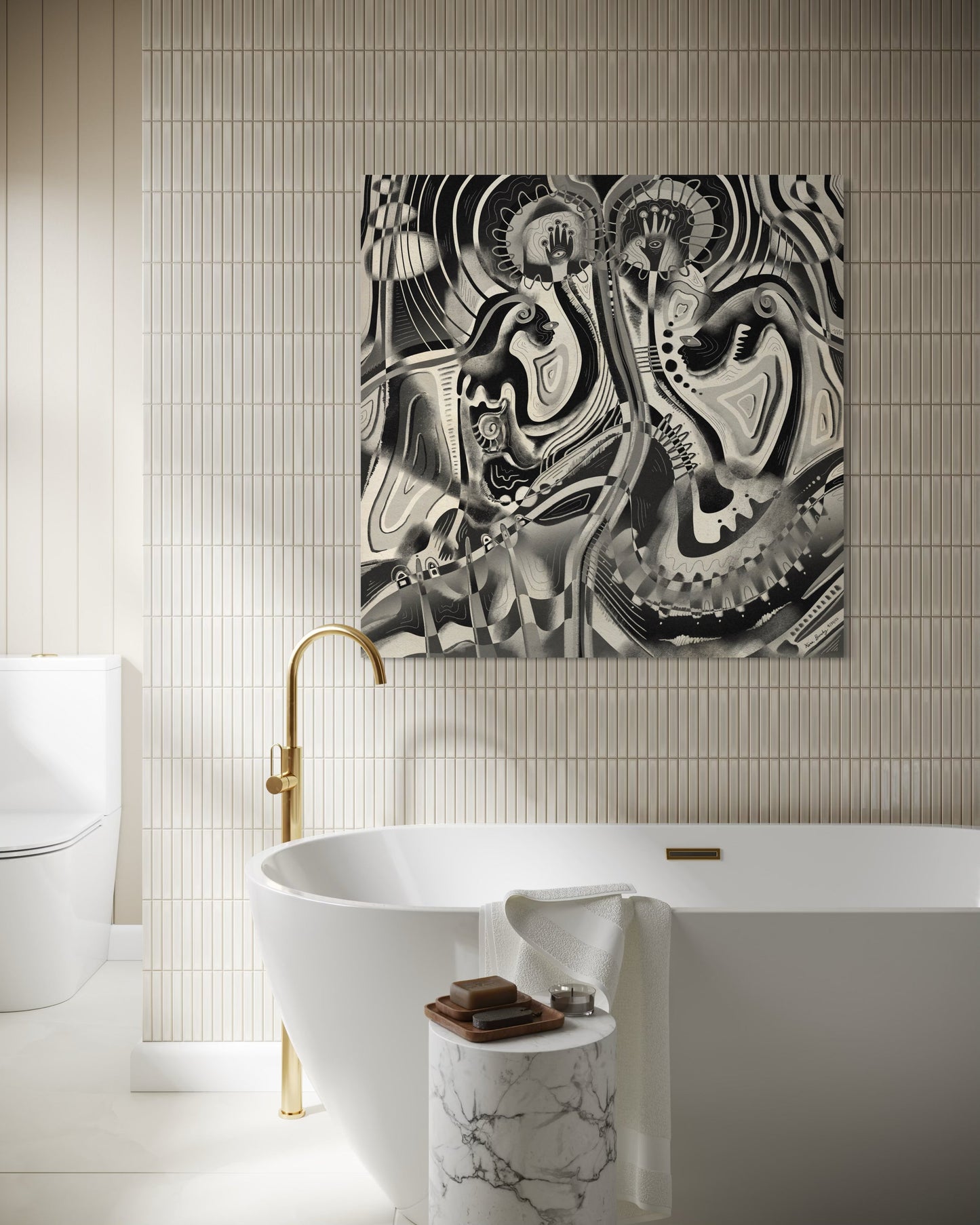 Canvas Art Print: "Emotion Erosion" | Art Print | All Around Artsy Fashion