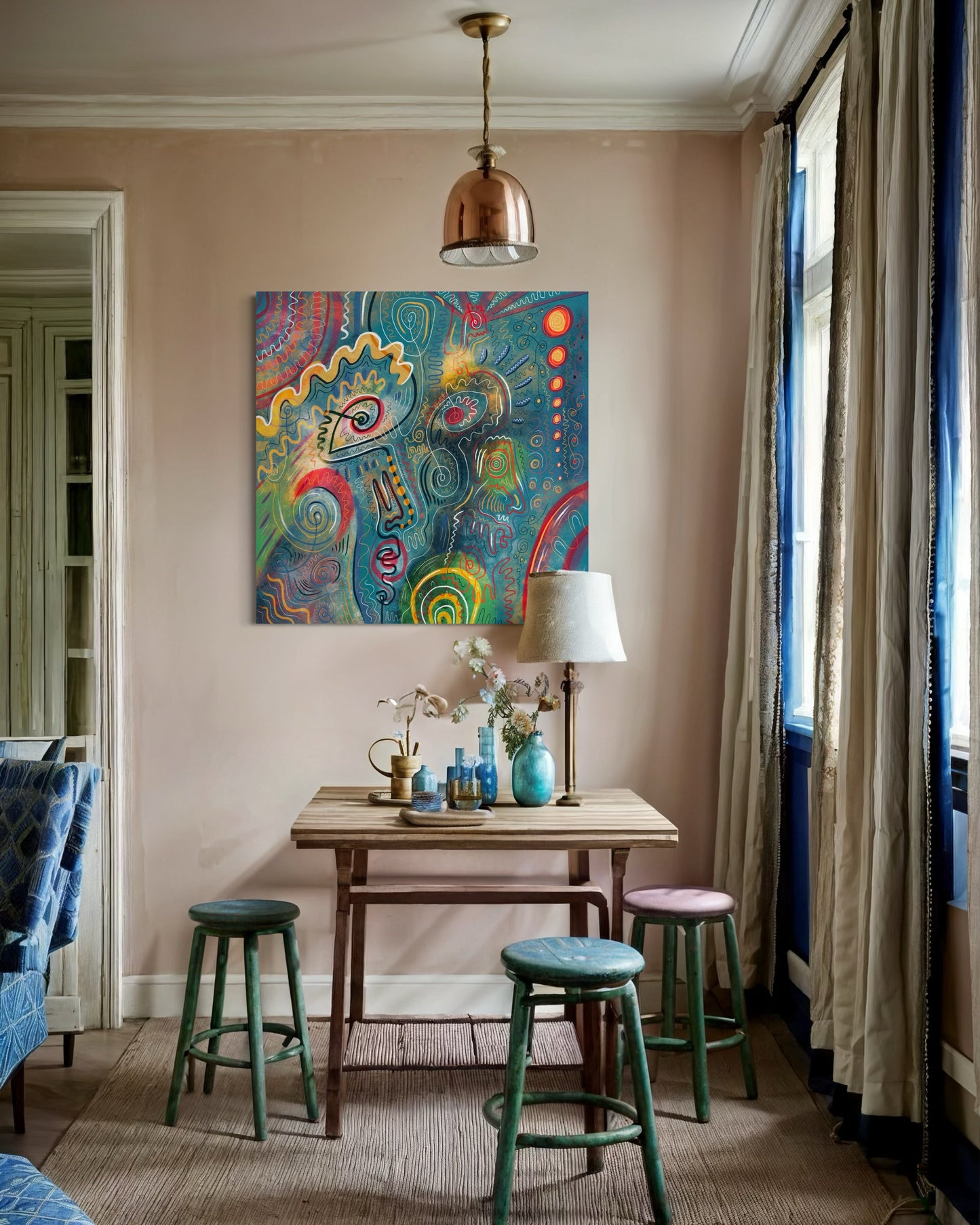 Canvas Art Print: "Graffiti Garden" | Art Print | All Around Artsy Fashion