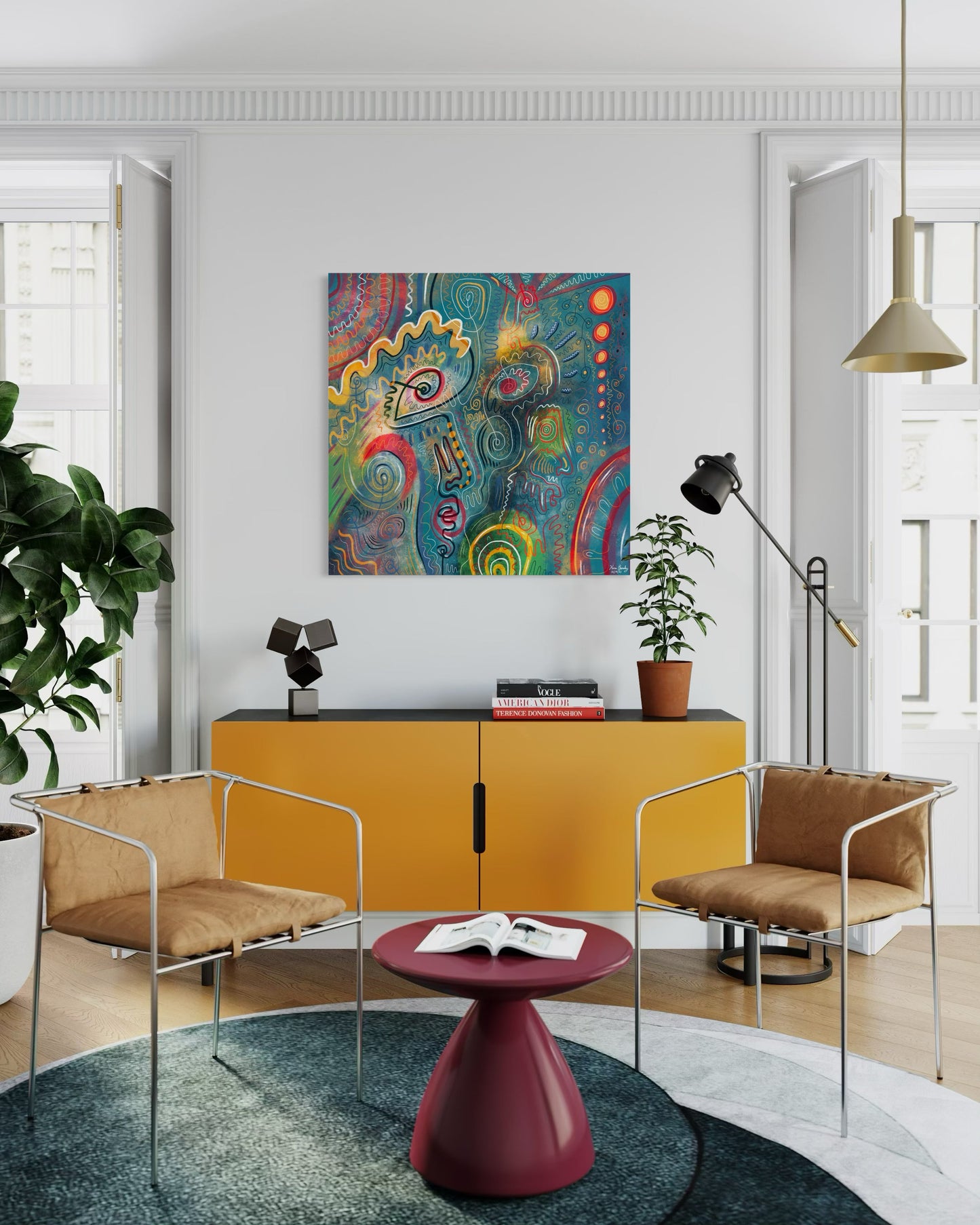 Canvas Art Print: "Graffiti Garden" | Art Print | All Around Artsy Fashion