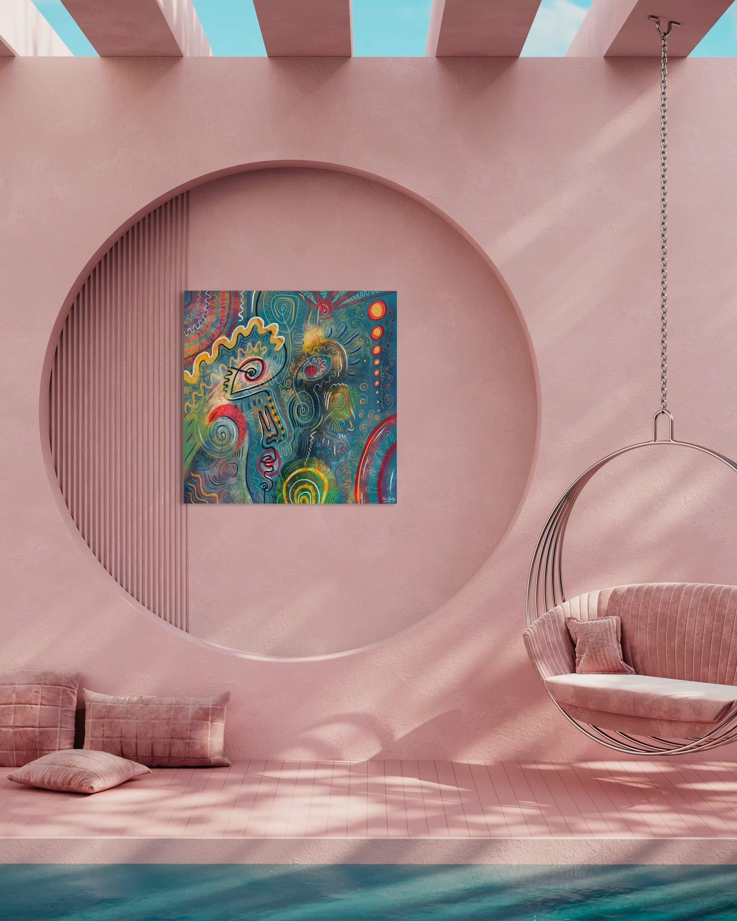Canvas Art Print: "Graffiti Garden" | Art Print | All Around Artsy Fashion
