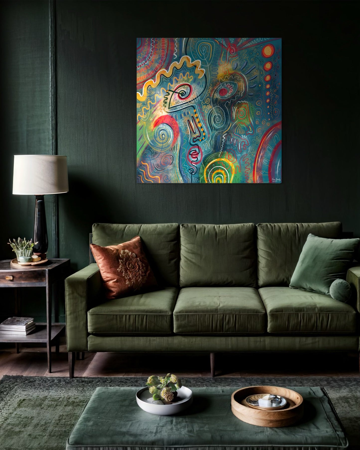 Canvas Art Print: "Graffiti Garden" | Art Print | All Around Artsy Fashion