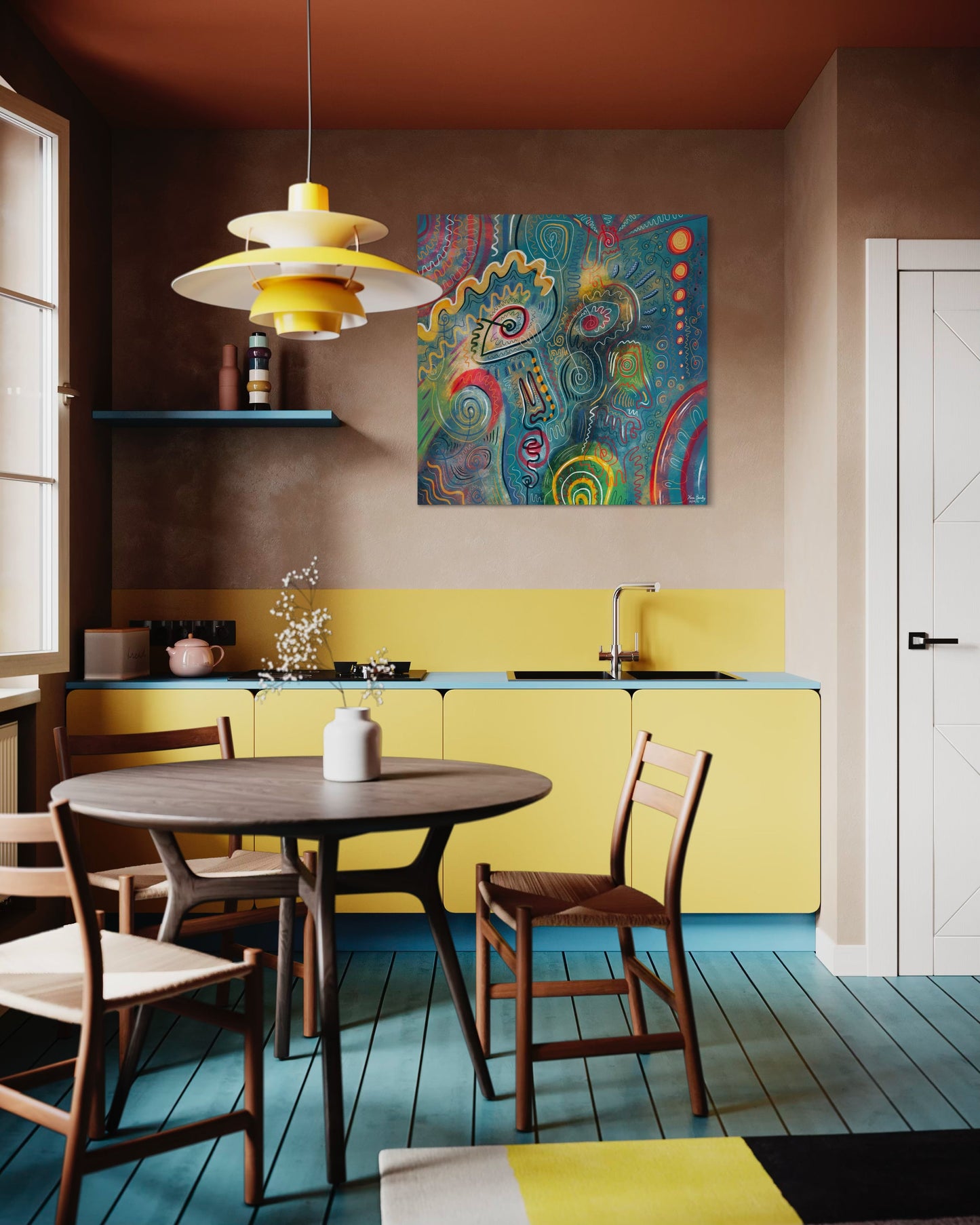 Canvas Art Print: "Graffiti Garden" | Art Print | All Around Artsy Fashion