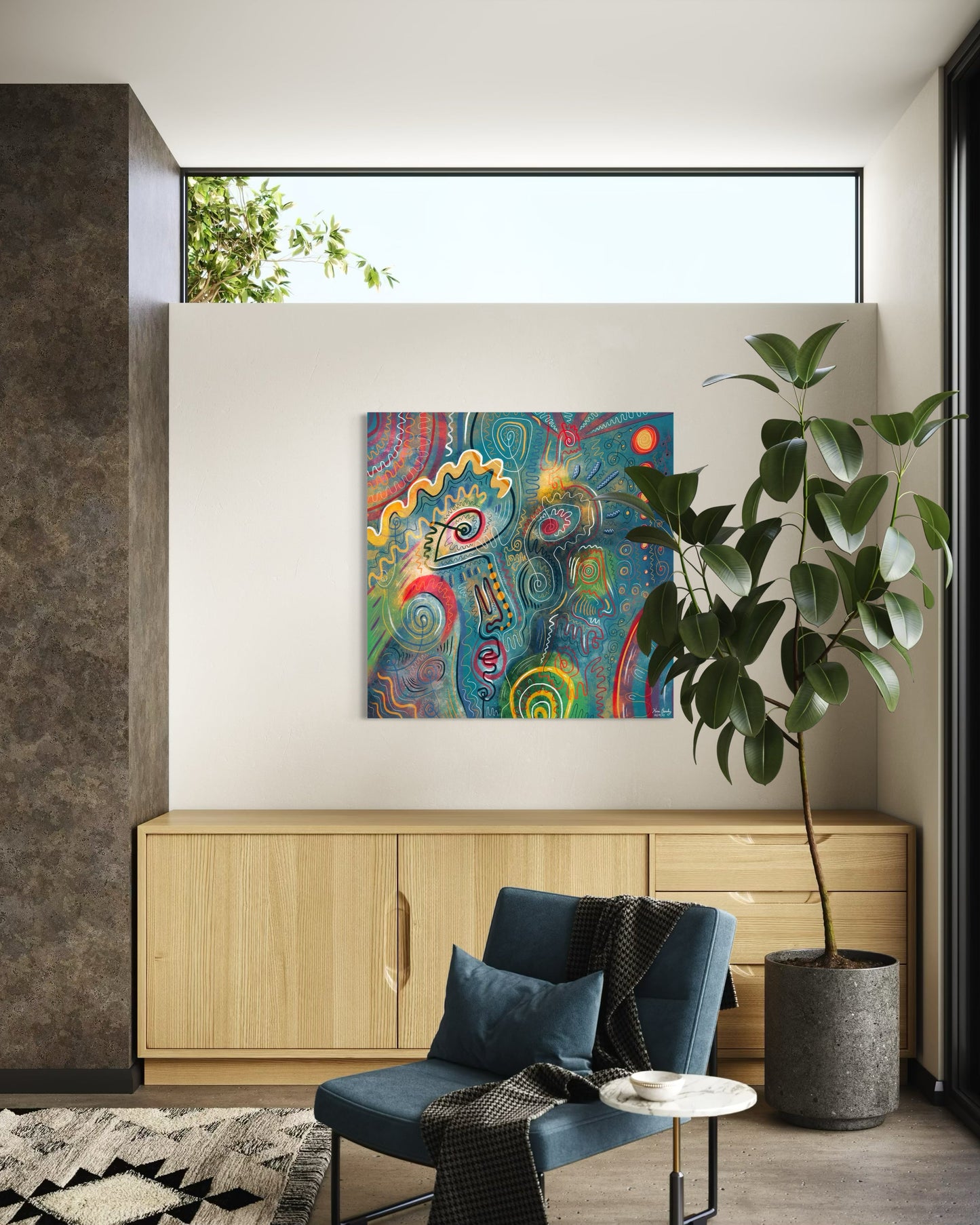 Canvas Art Print: "Graffiti Garden" | Art Print | All Around Artsy Fashion