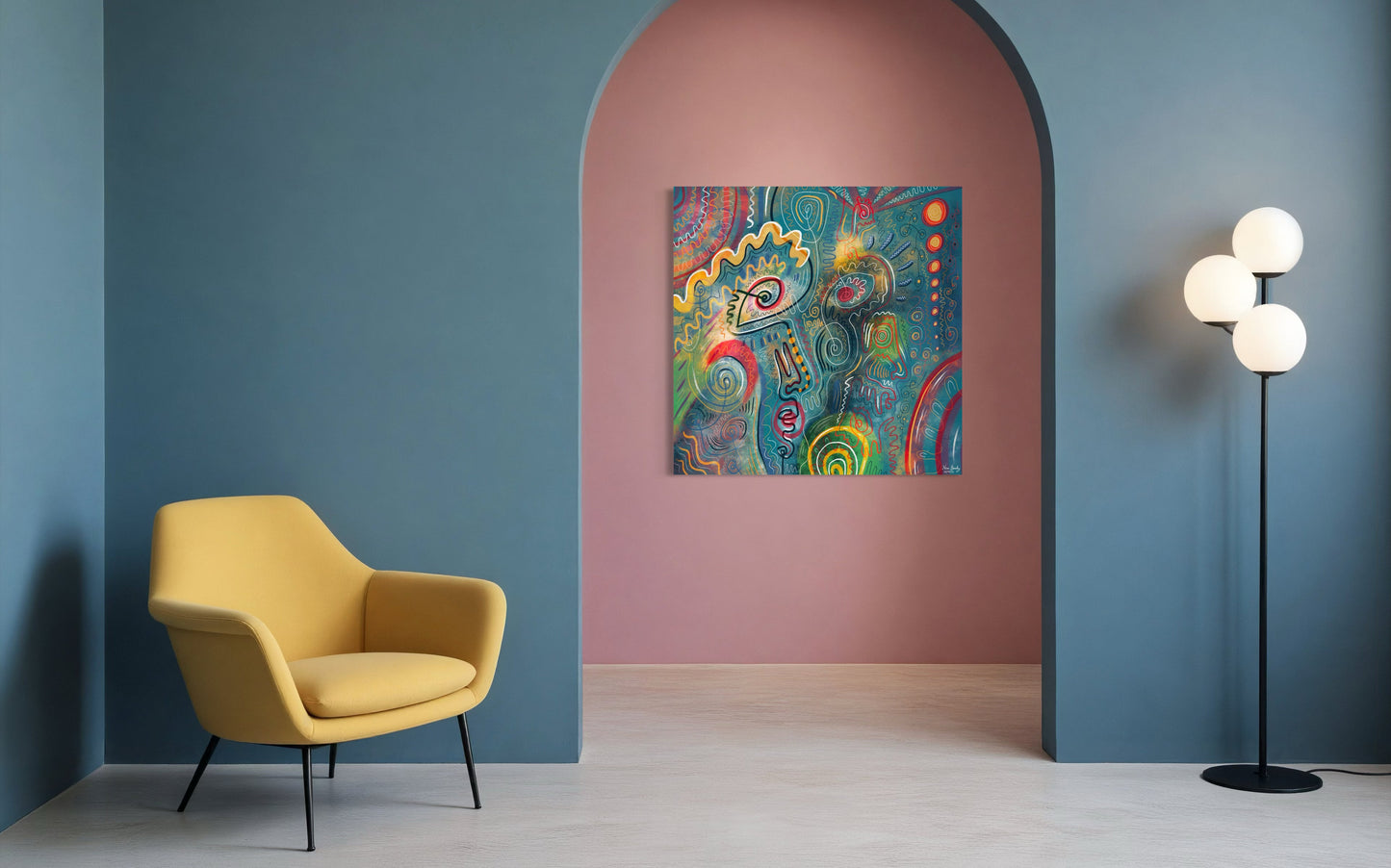 Canvas Art Print: "Graffiti Garden" | Art Print | All Around Artsy Fashion