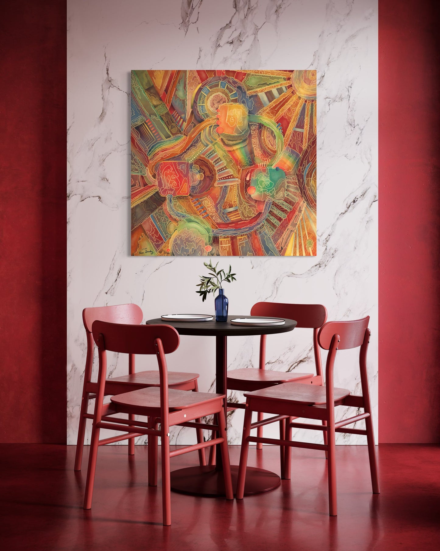 Canvas Art Print: "Labyrinth" | Art Print | All Around Artsy Fashion