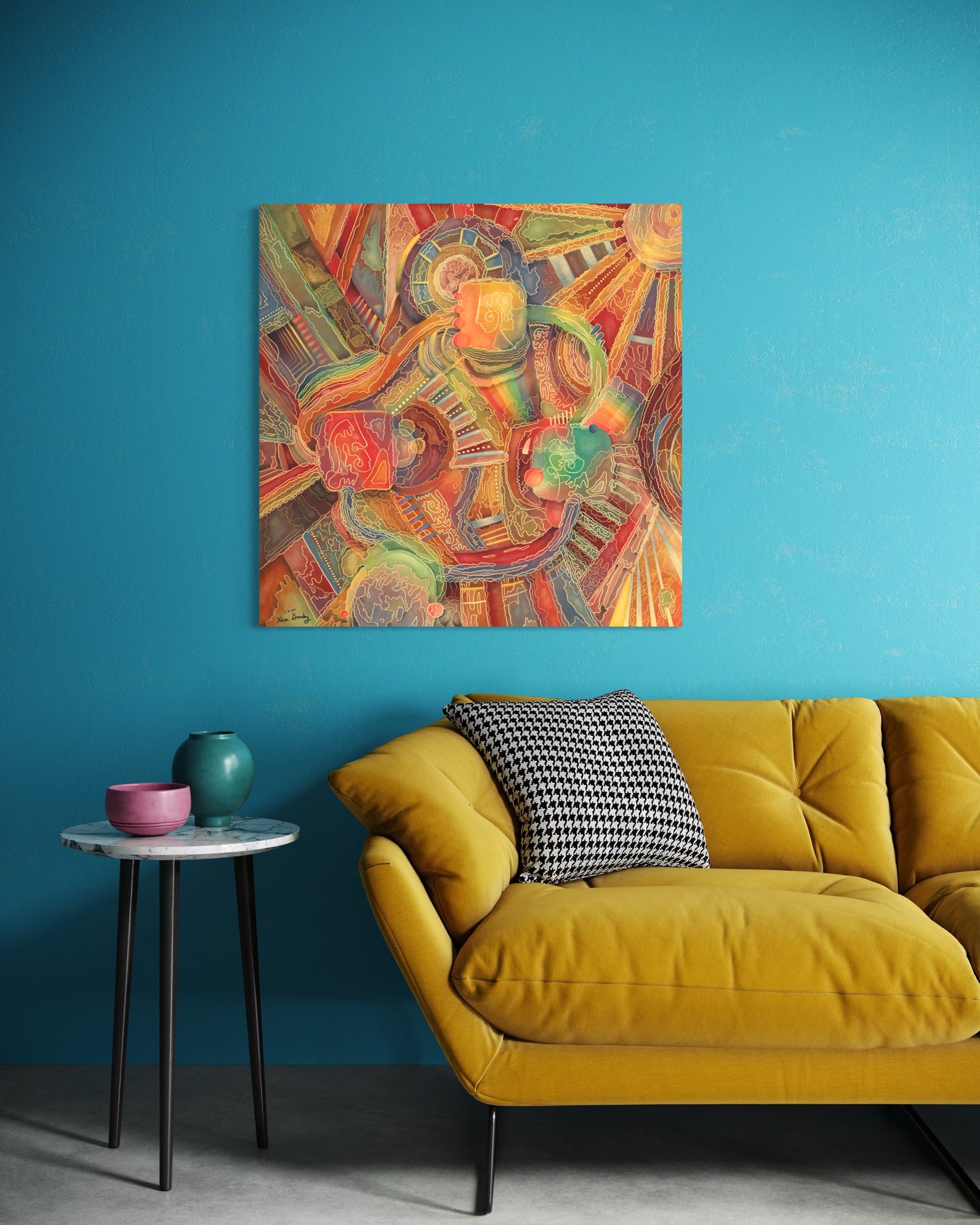 Canvas Art Print: "Labyrinth" | Art Print | All Around Artsy Fashion