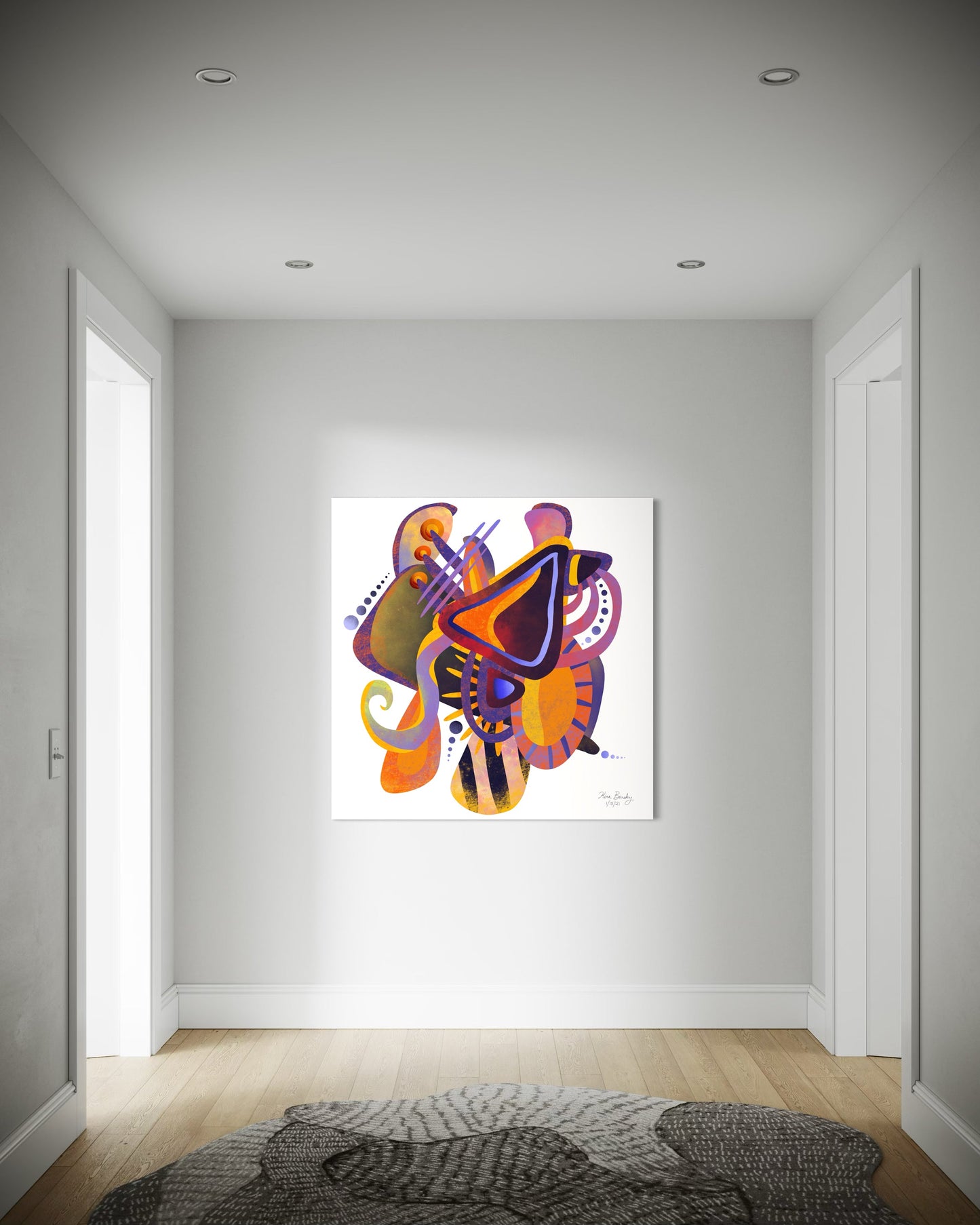 Canvas Art Print: "Melodic Abstraction" | Art Print | All Around Artsy Fashion
