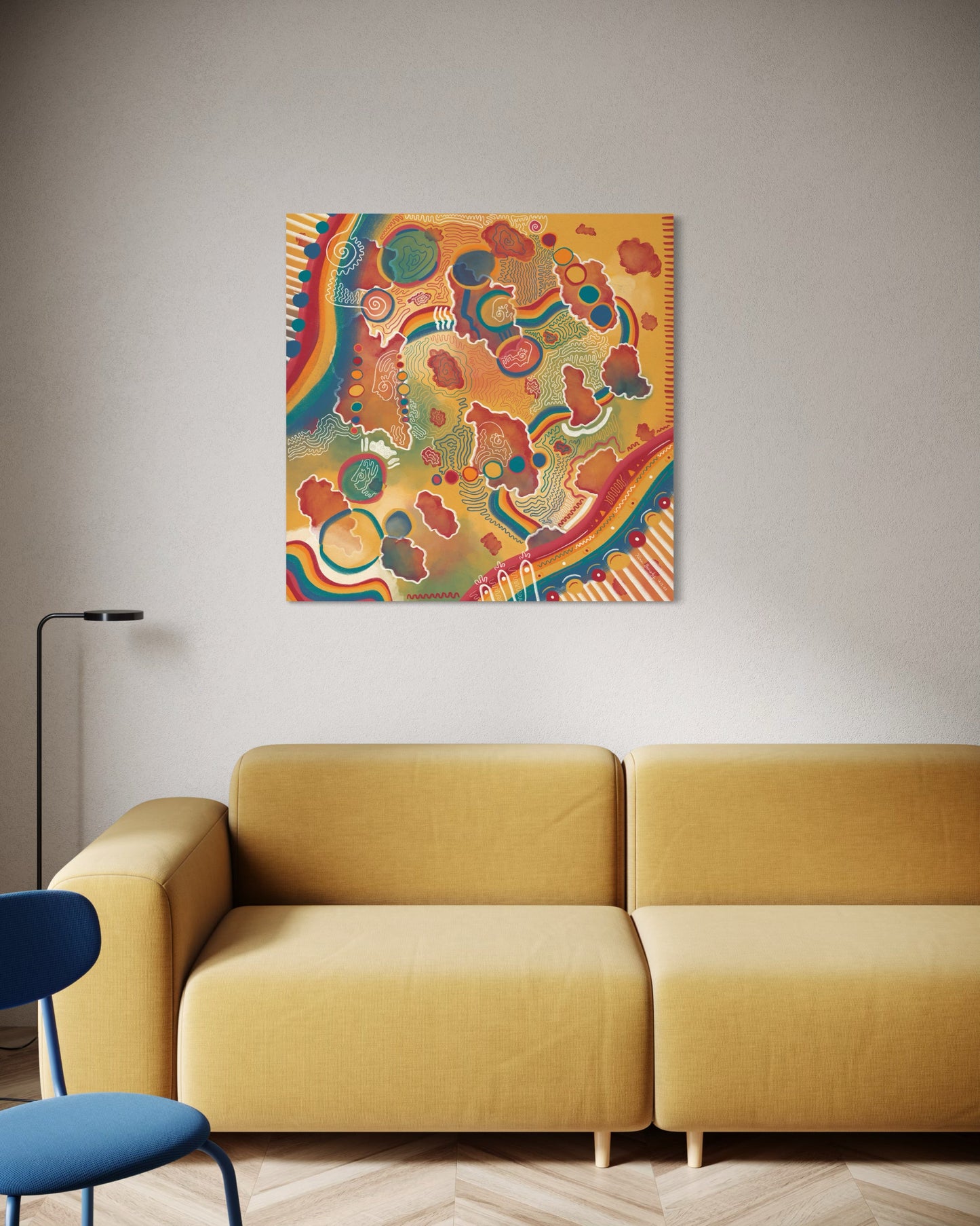Canvas Art Print: "Mitochondria Map" | Art Print | All Around Artsy Fashion
