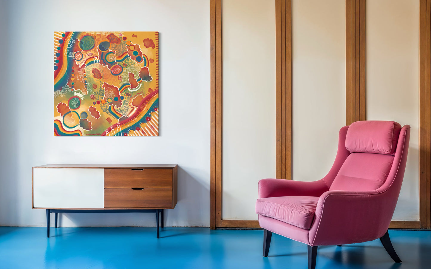 Canvas Art Print: "Mitochondria Map" | Art Print | All Around Artsy Fashion