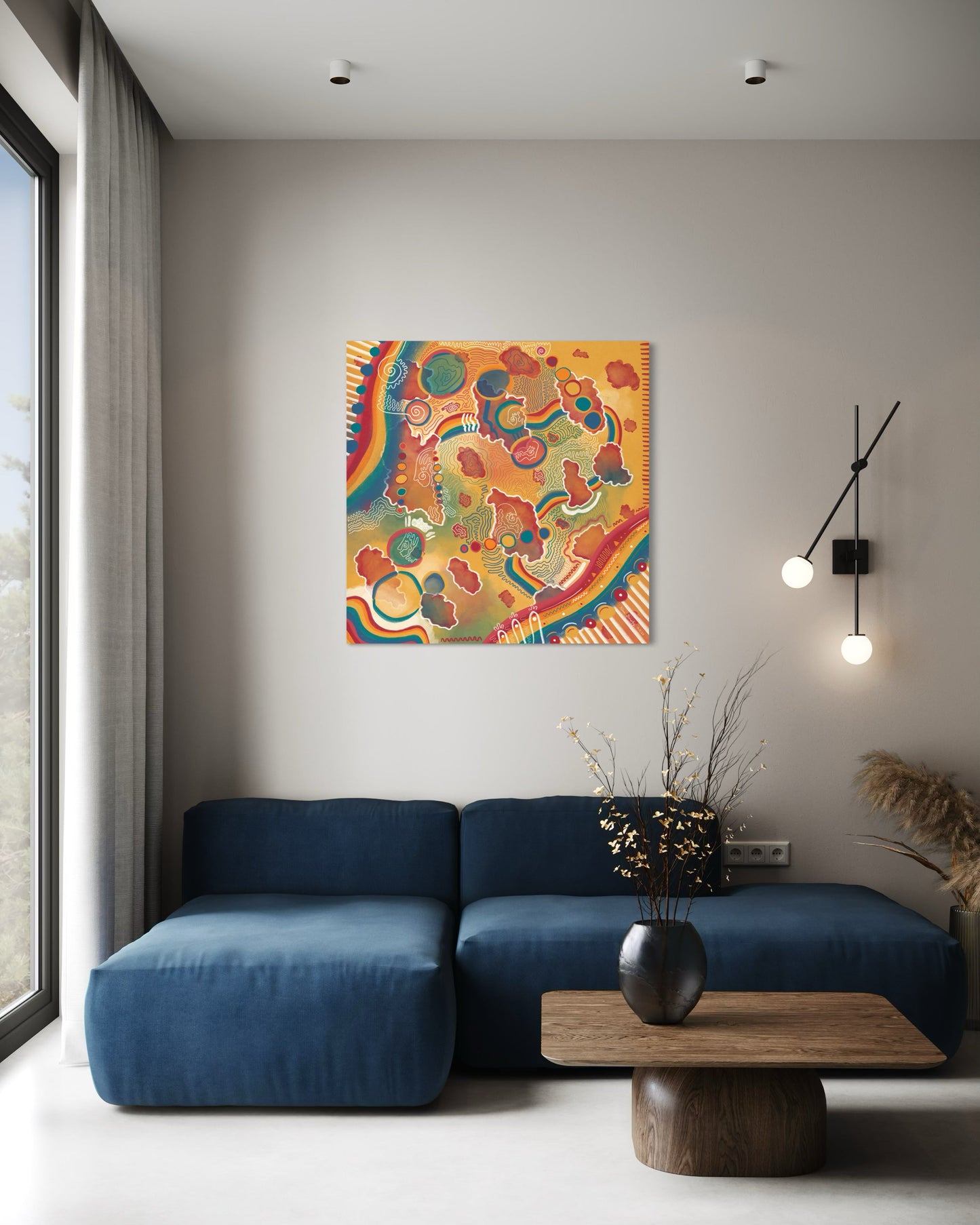 Canvas Art Print: "Mitochondria Map" | Art Print | All Around Artsy Fashion