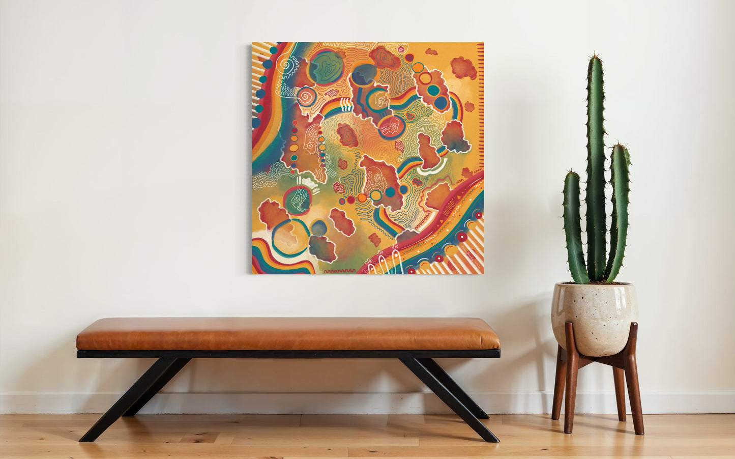 Canvas Art Print: "Mitochondria Map" | Art Print | All Around Artsy Fashion