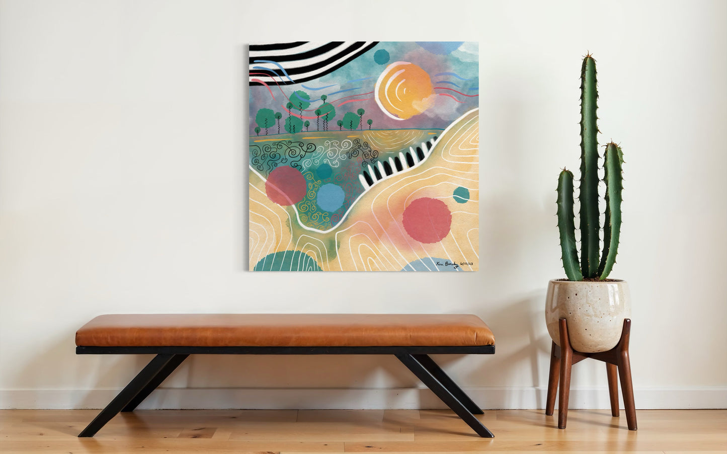 Canvas Art Print: "Summer Serendipity" | Art Print | All Around Artsy Fashion