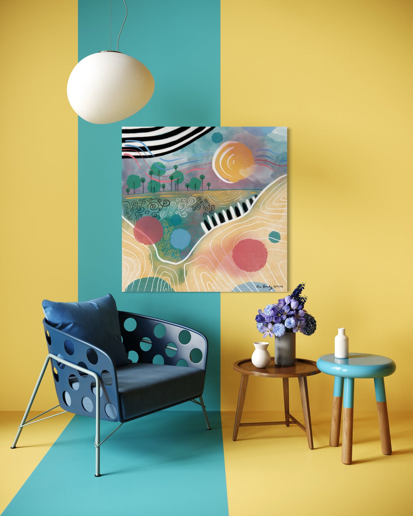 Canvas Art Print: "Summer Serendipity" | Art Print | All Around Artsy Fashion