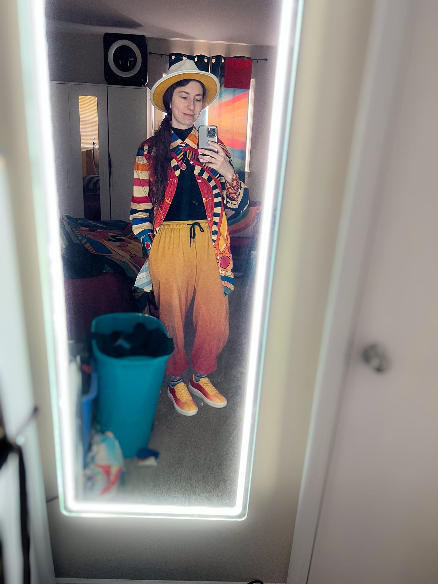 "Circus Sunset" - Long Button - Up Shirt | Shirts & Tops | All Around Artsy Fashion