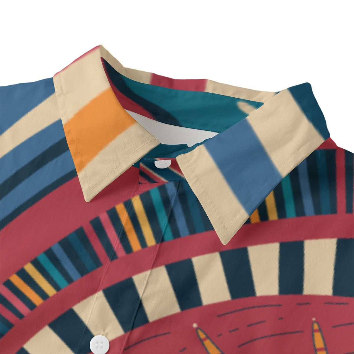 "Circus Sunset" - Long Button - Up Shirt | Shirts & Tops | All Around Artsy Fashion