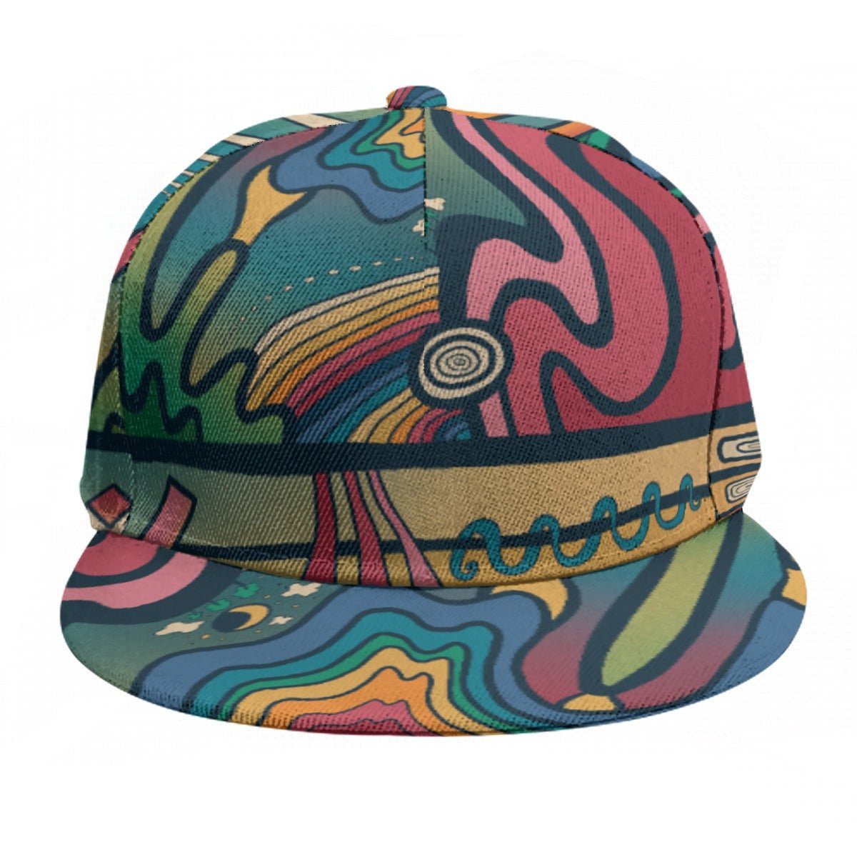 “Slap Happy” Flat Brim Baseball Hat | Hats | All Around Artsy Fashion