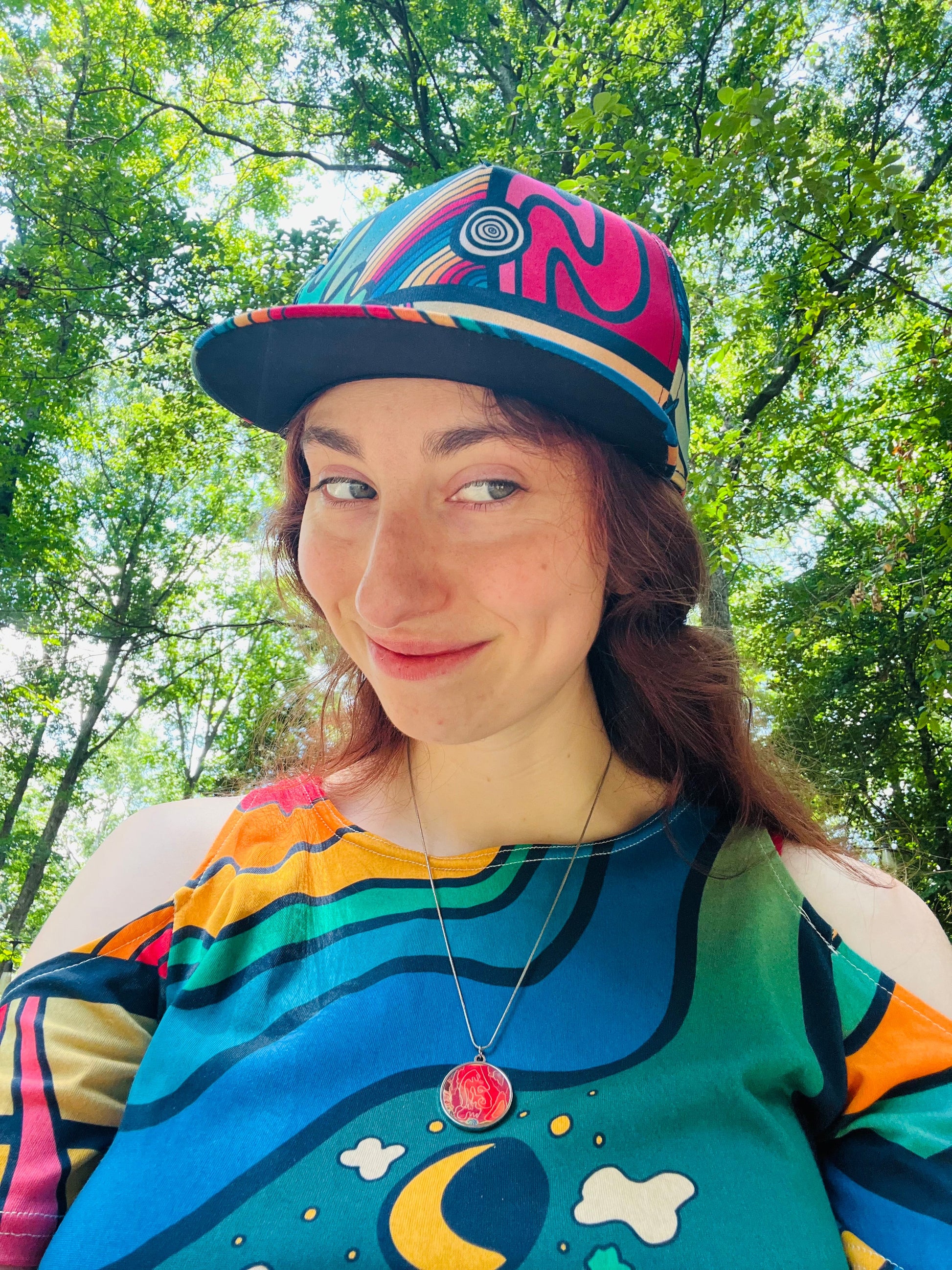 “Slap Happy” Flat Brim Baseball Hat | Hats | All Around Artsy Fashion