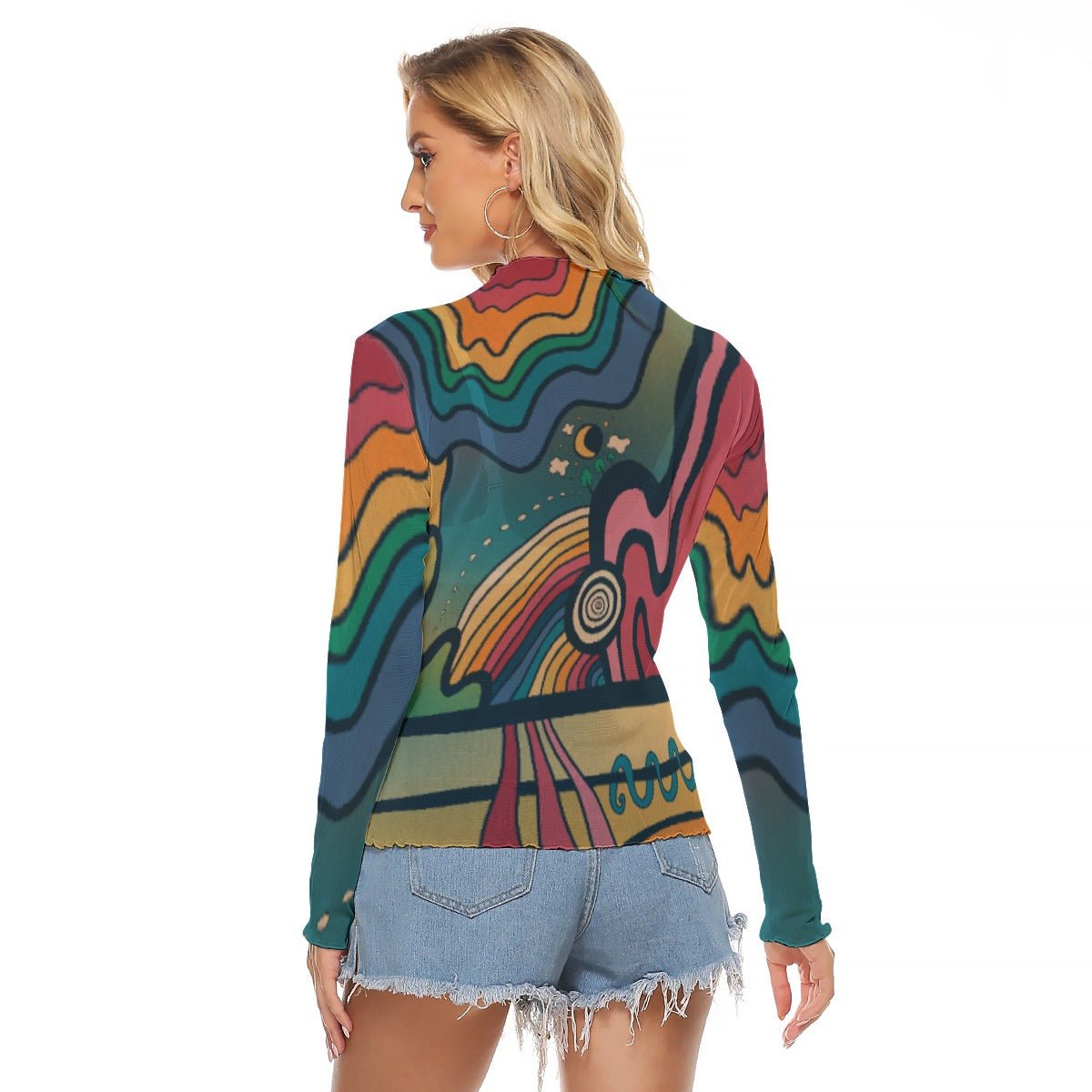 "Slap Happy" Mesh Shirt | Shirts & Tops | All Around Artsy Fashion