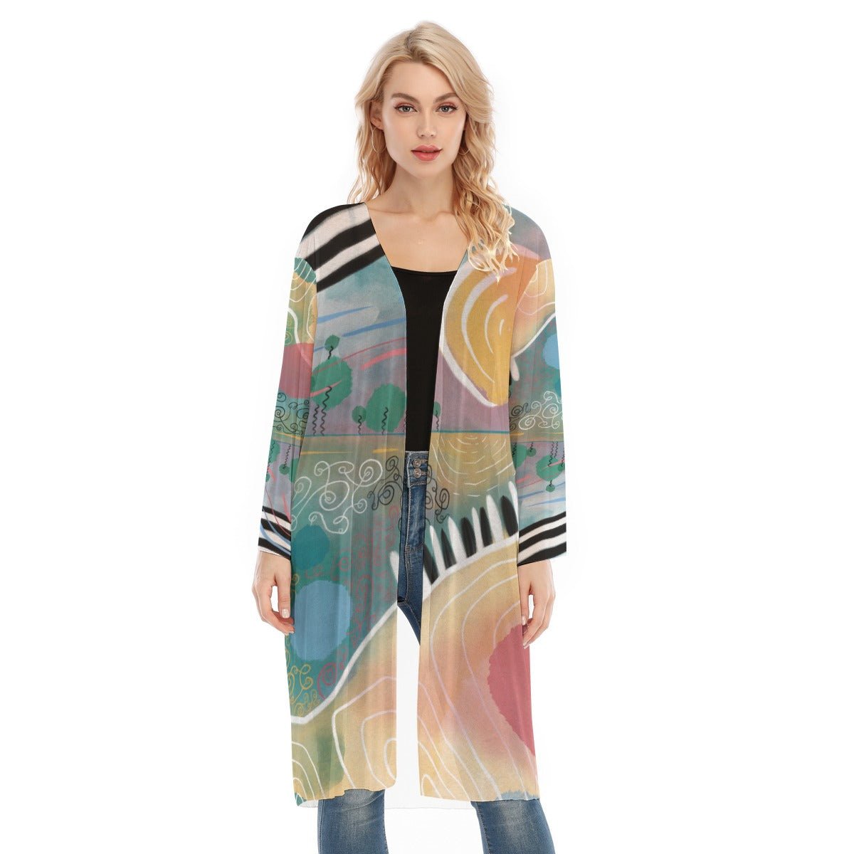 "Summer Serendipity" Mesh Cardigan | Jackets & Hoodies | All Around Artsy Fashion