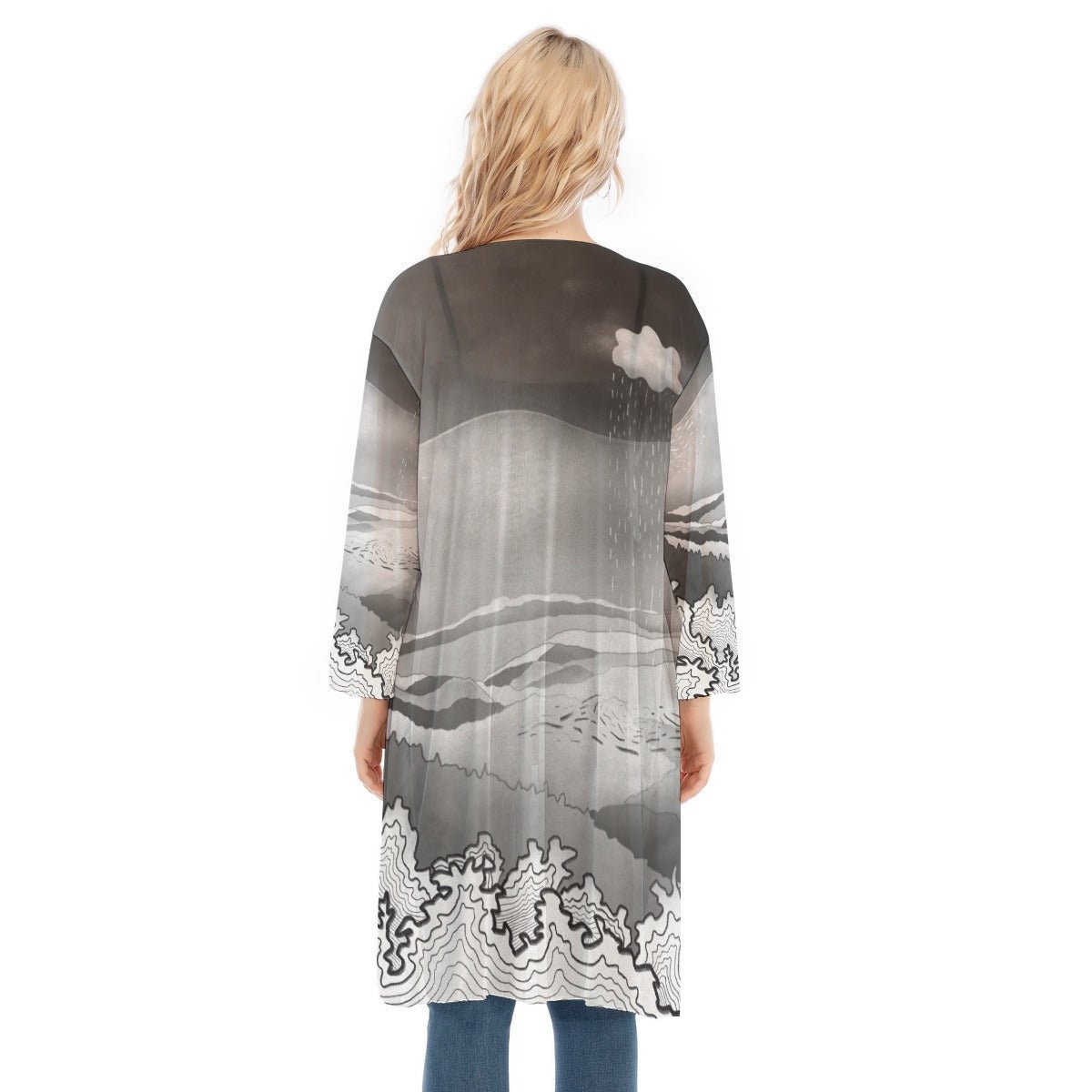 "The Blue Ridge" Mesh Cardigan | Jackets & Hoodies | All Around Artsy Fashion