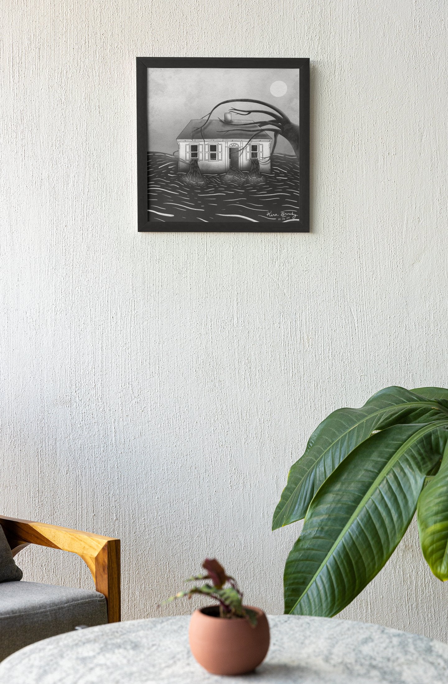 "The House" - 12x12" Signed Art Print | Art Print | All Around Artsy Fashion
