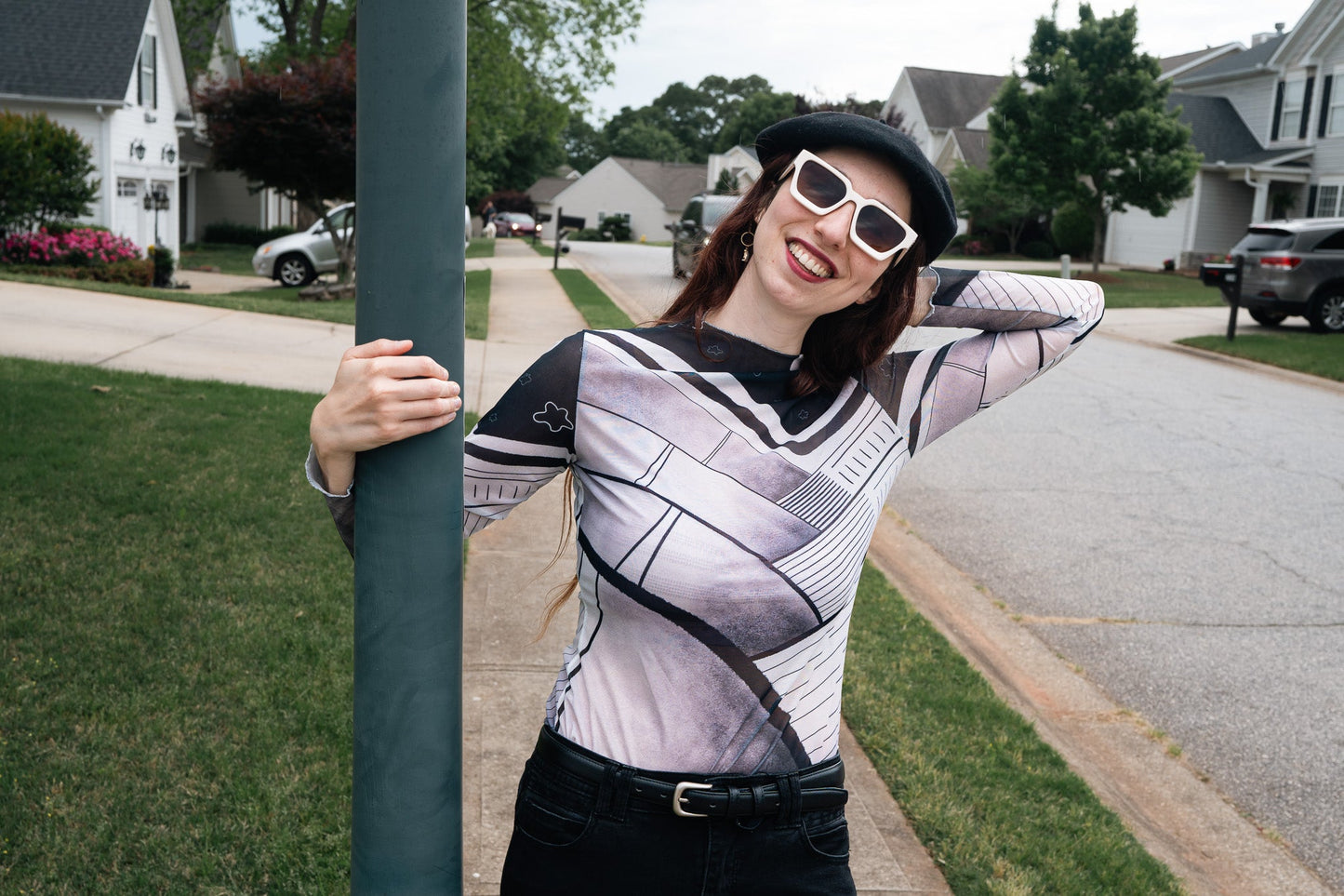 "The Path" Mesh Shirt | Shirts & Tops | All Around Artsy Fashion