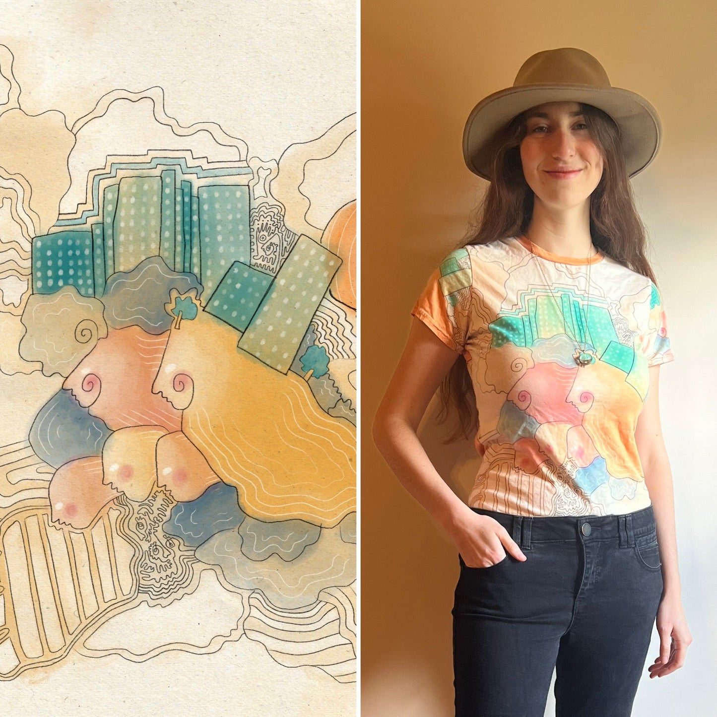 "As Above, So Below" - Women's T-Shirt | T-Shirts | All Around Artsy Fashion