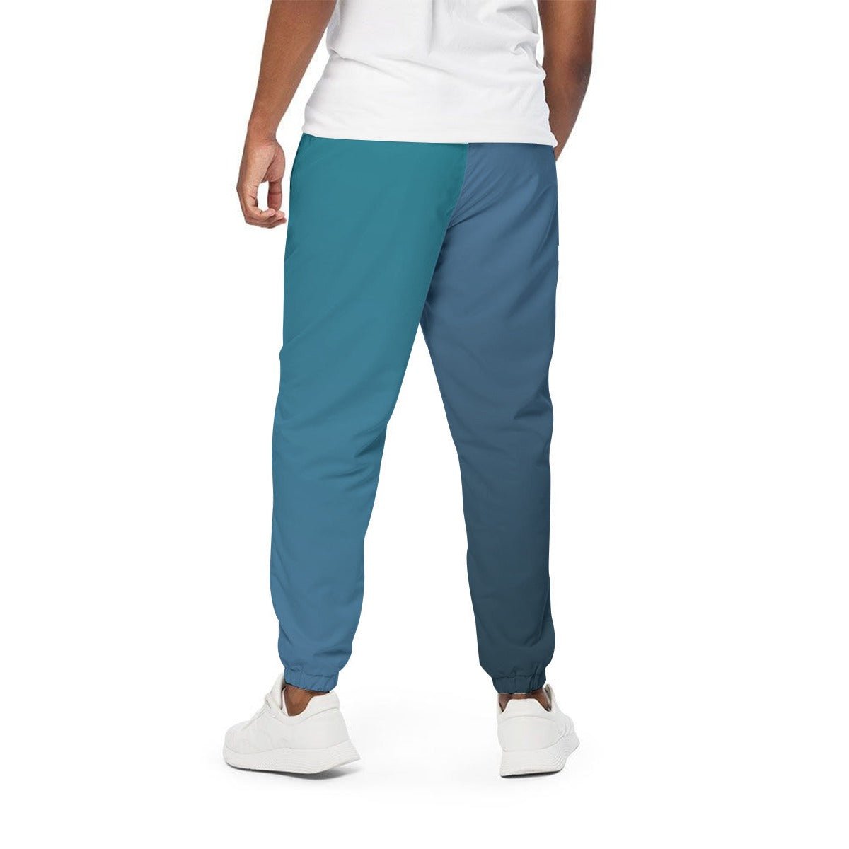 Blue Two-Tone Sweatpants | Pants | All Around Artsy Fashion