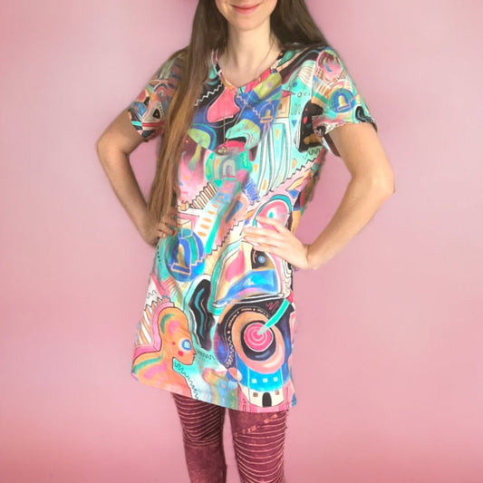 "Candid Cacophony" - Women's Dress | Dresses | All Around Artsy Fashion